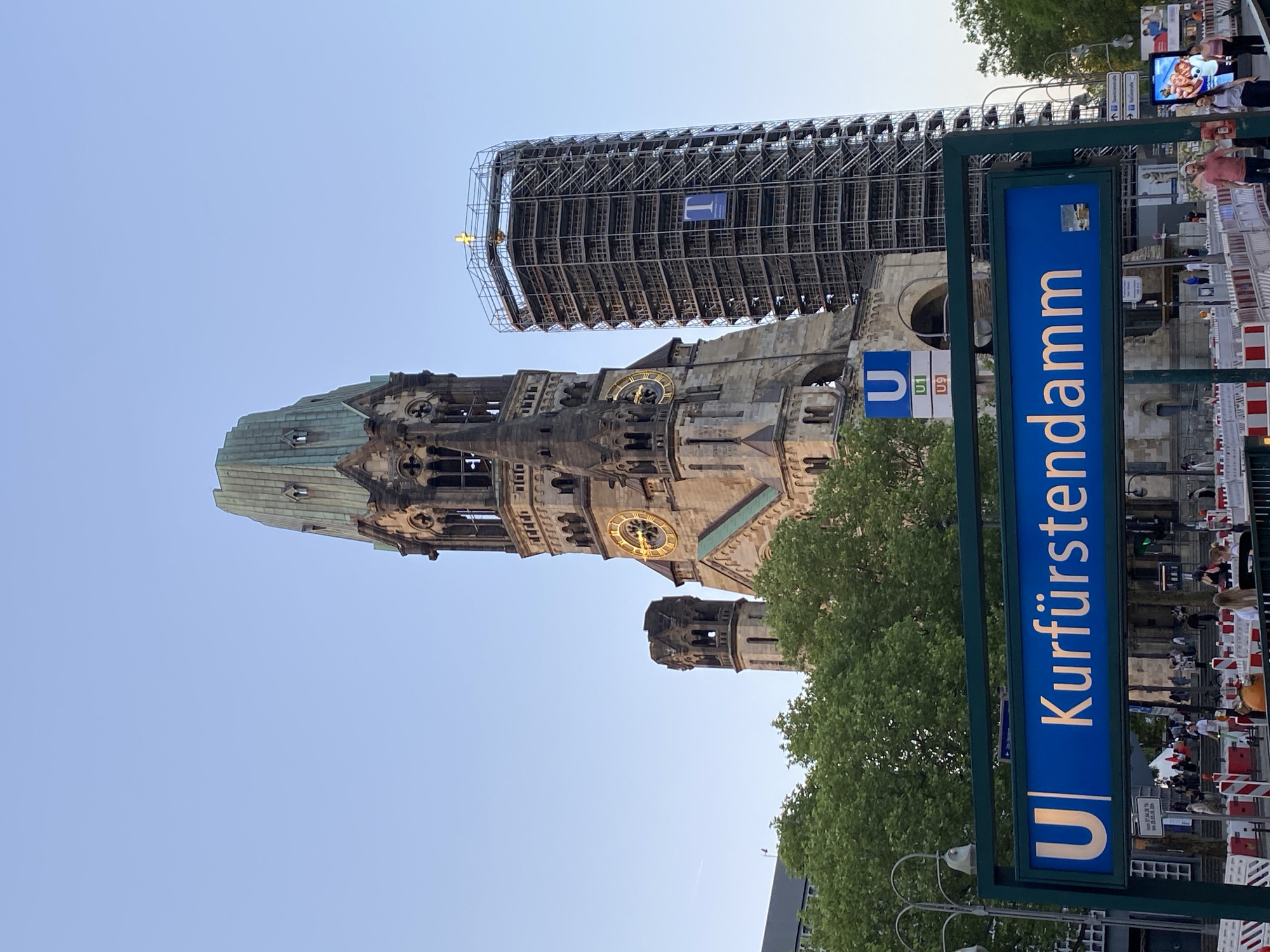 Scaffolding spotted on Kaiser Wilhelm Memorial Church in Berlin