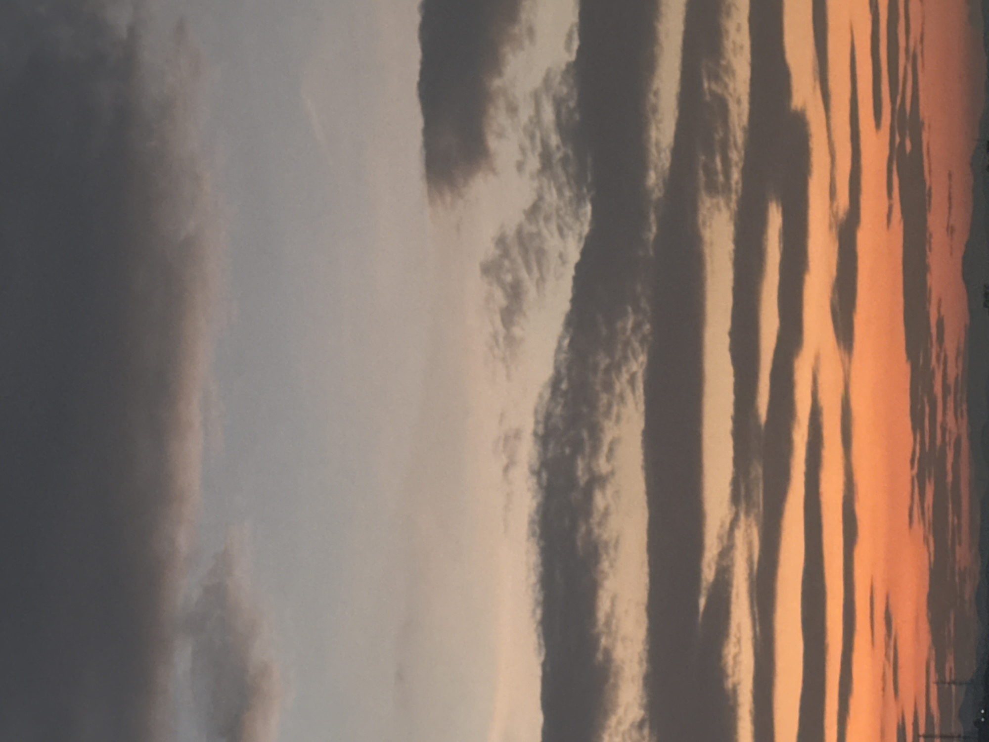 Dramatic sunset with storm clouds observed over Maracay, Venezuela