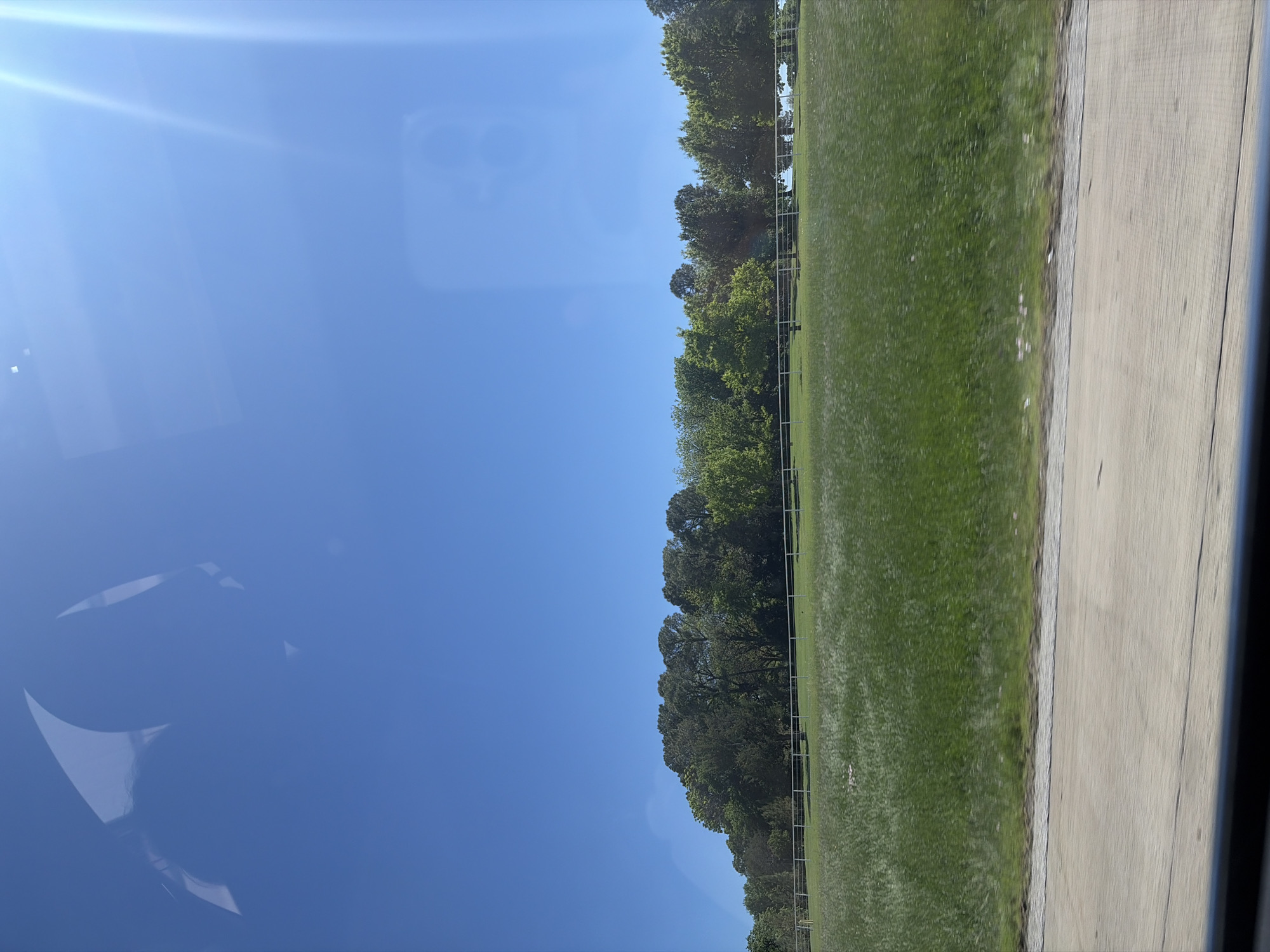 Vehicle passenger captures landscape view in Westlake