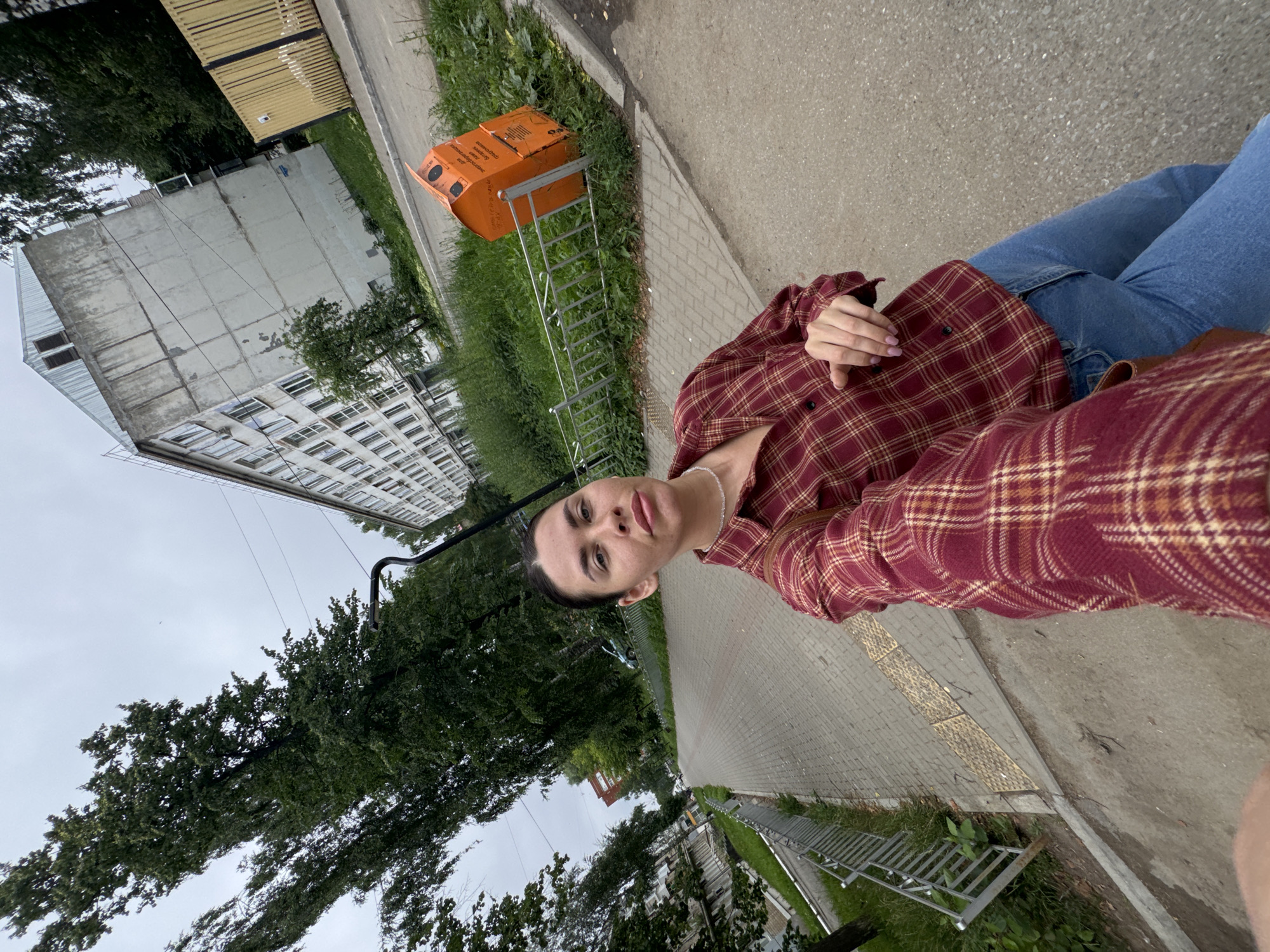 Lazy summer morning in Chaikovsky — breakfast, selfies, and a cafe stop