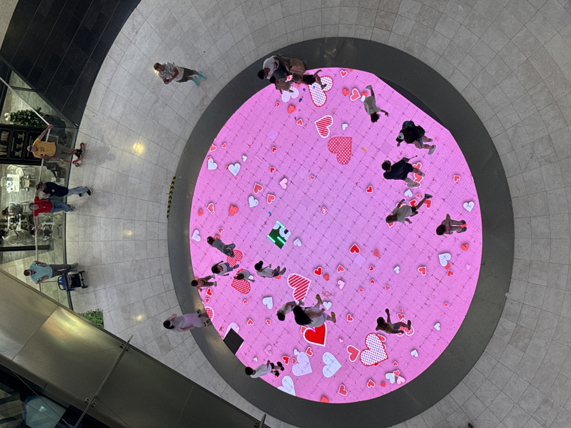 Interactive digital floor display draws crowds at Barcelona mall
