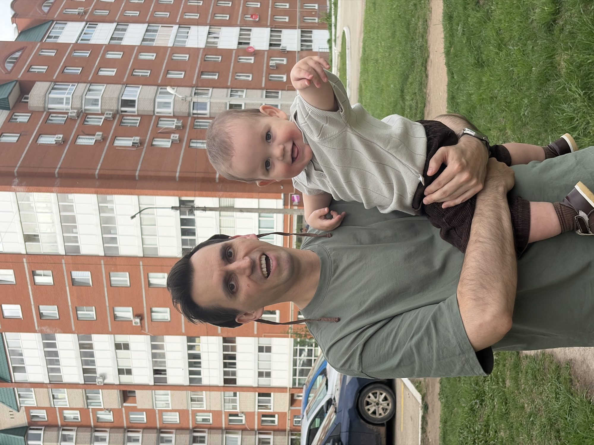 Family moments captured in Chaikovsky, Russia residential area