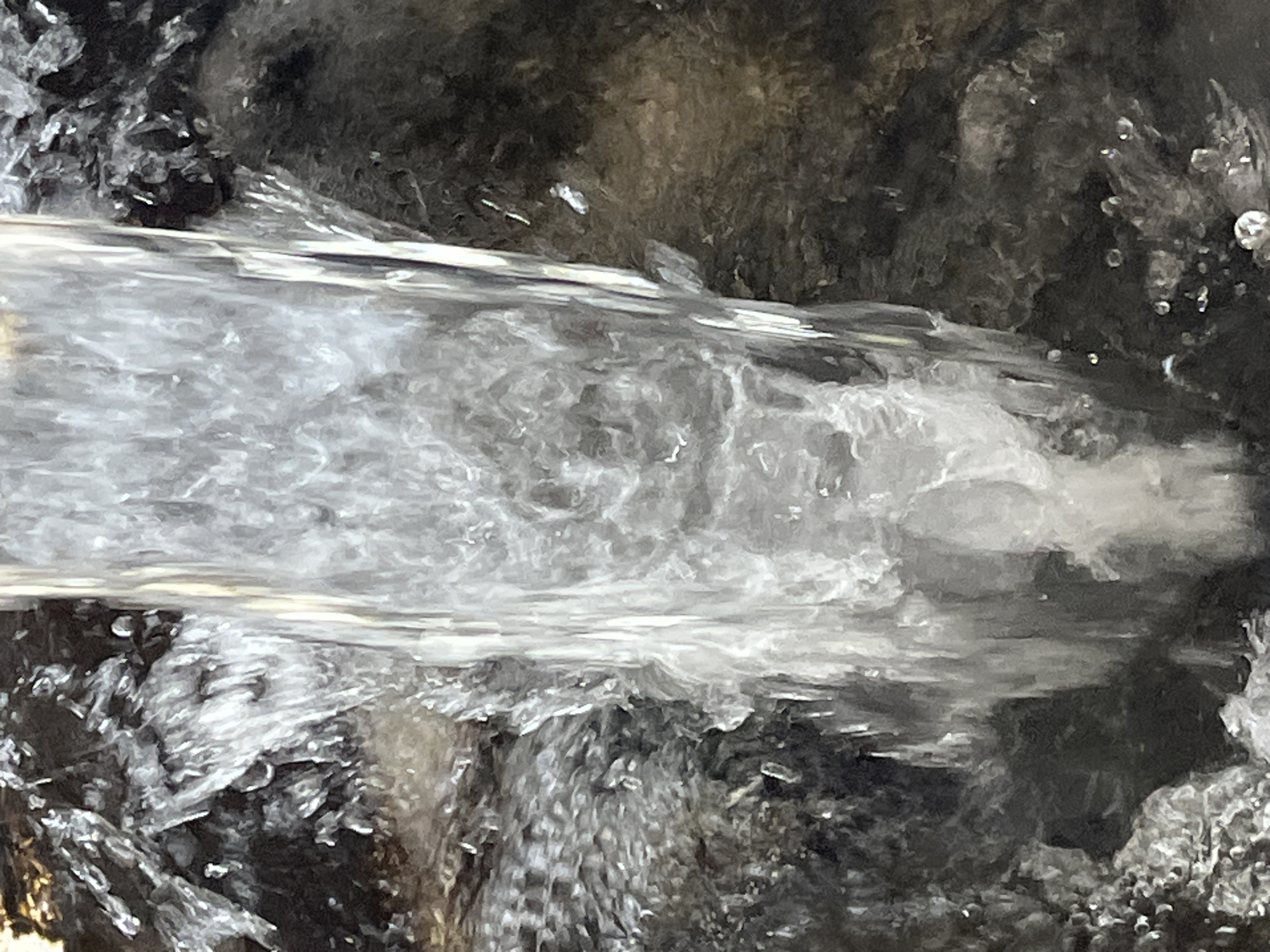 Water pouring captured in close-up shot in Bulgaria