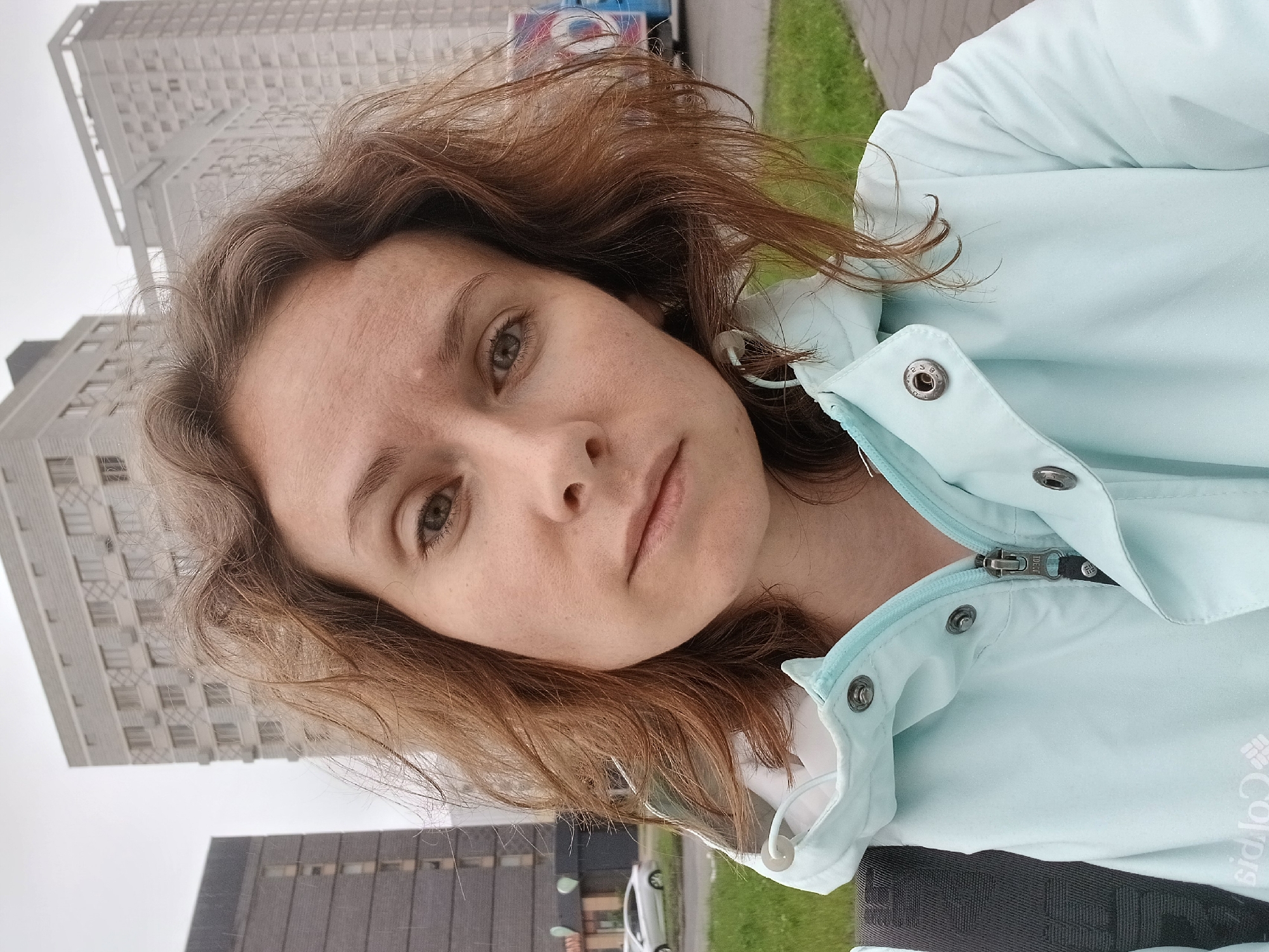 Early morning selfies and child on scooter in Yekaterinburg