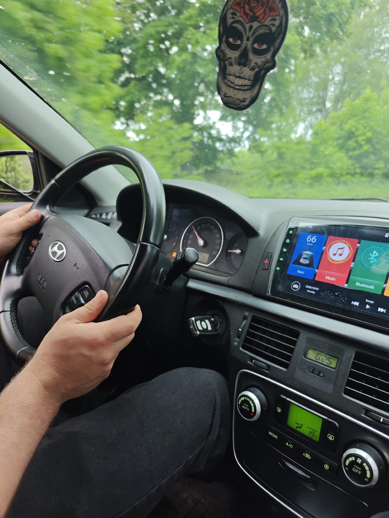 Driver traveling 66 km/h in Hyundai observed in Knyshivka