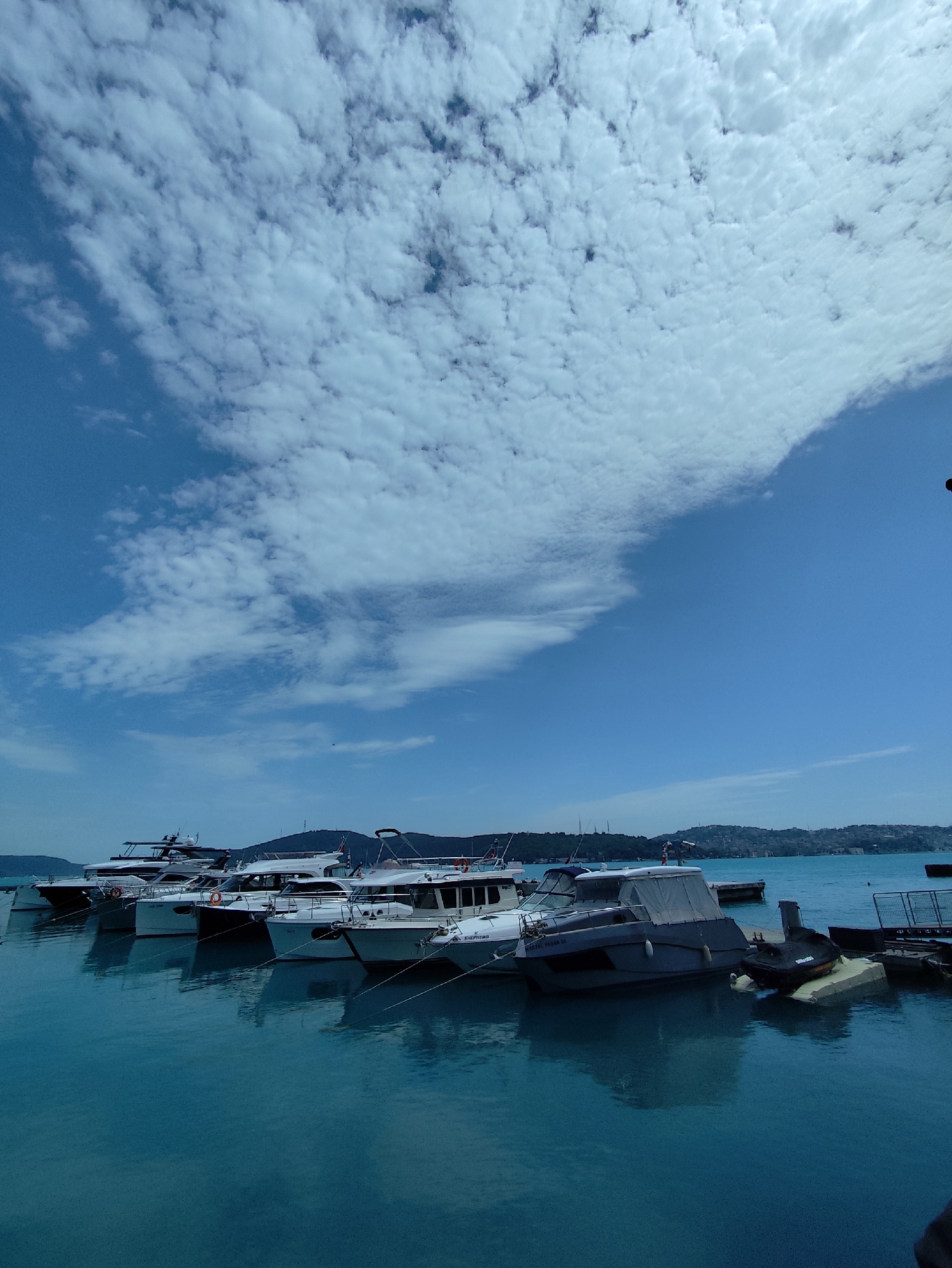 Morning marina scenes documented in Sarıyer, Turkey waterfront district