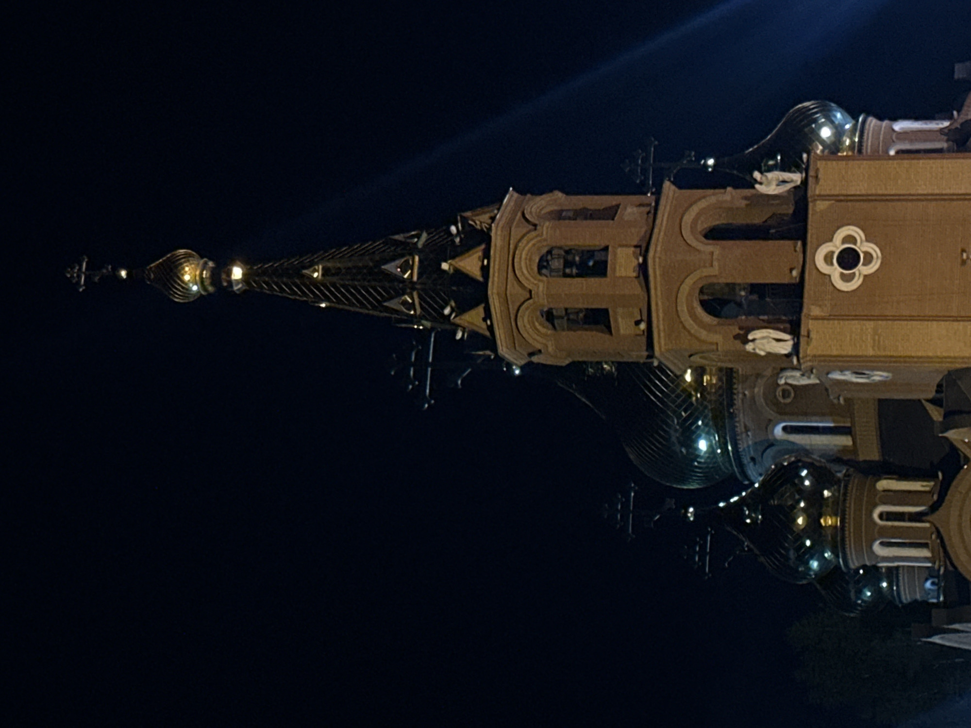 Night tour of Chaikovsky: lit cathedrals and a gas stop