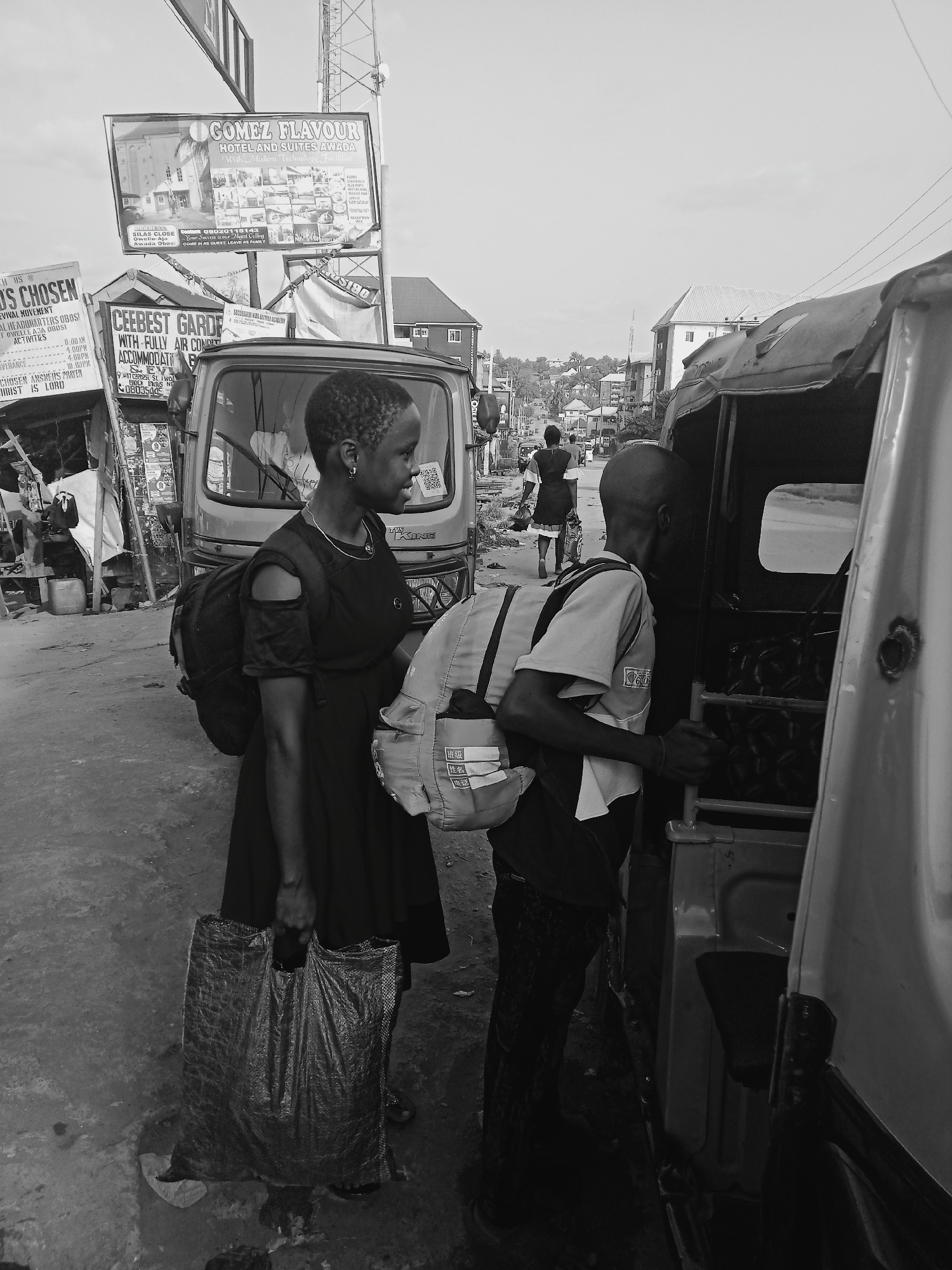 Everyday street life captured in Onitsha, Nigeria