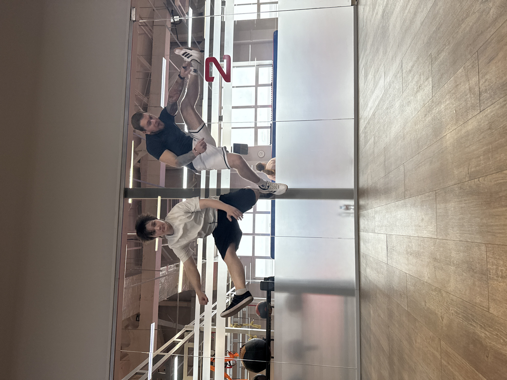 Fitness session documented at Chaikovsky gym during midday workout