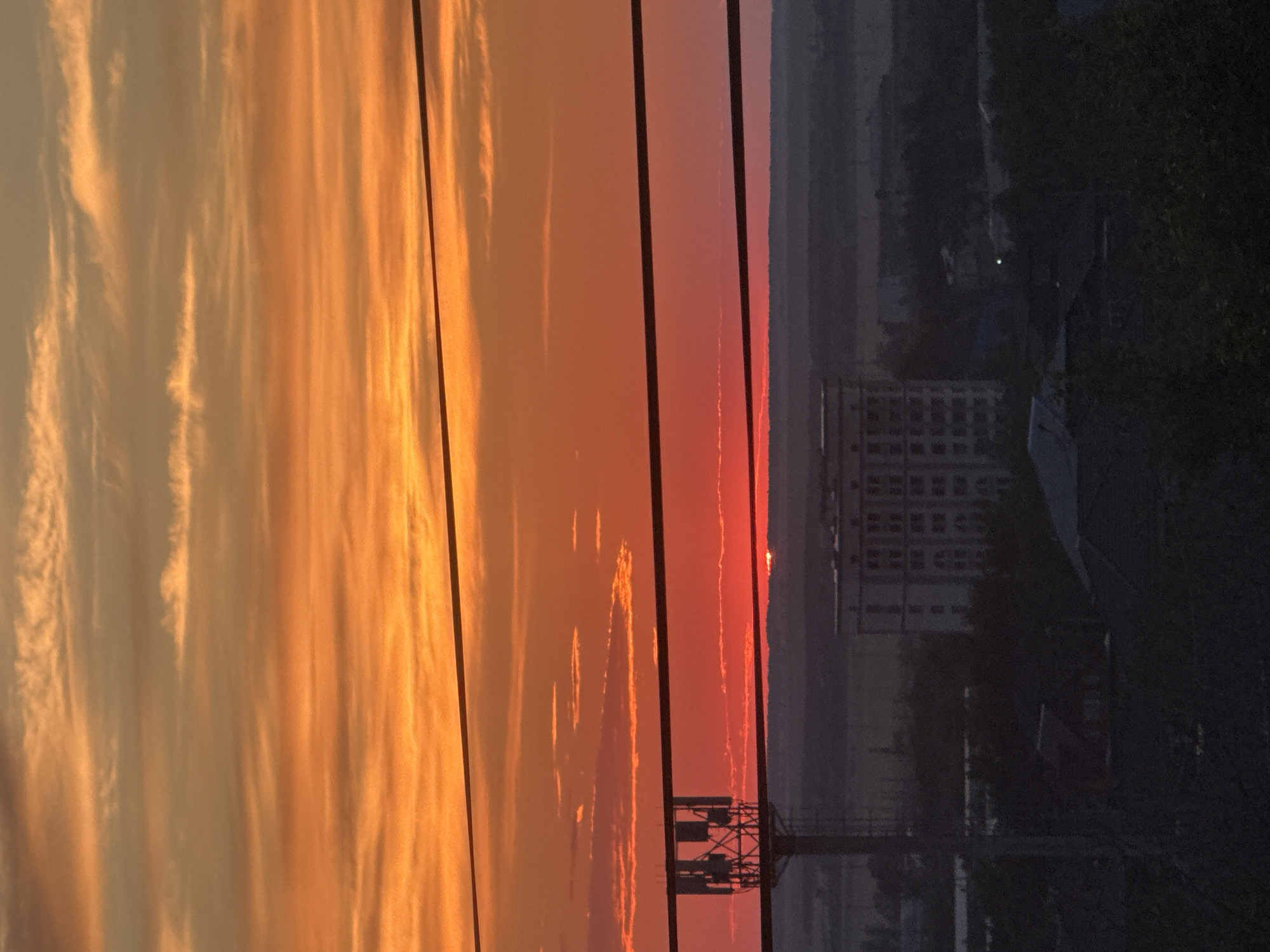 Dramatic sunset and twilight captured over Kokshetau Kazakhstan