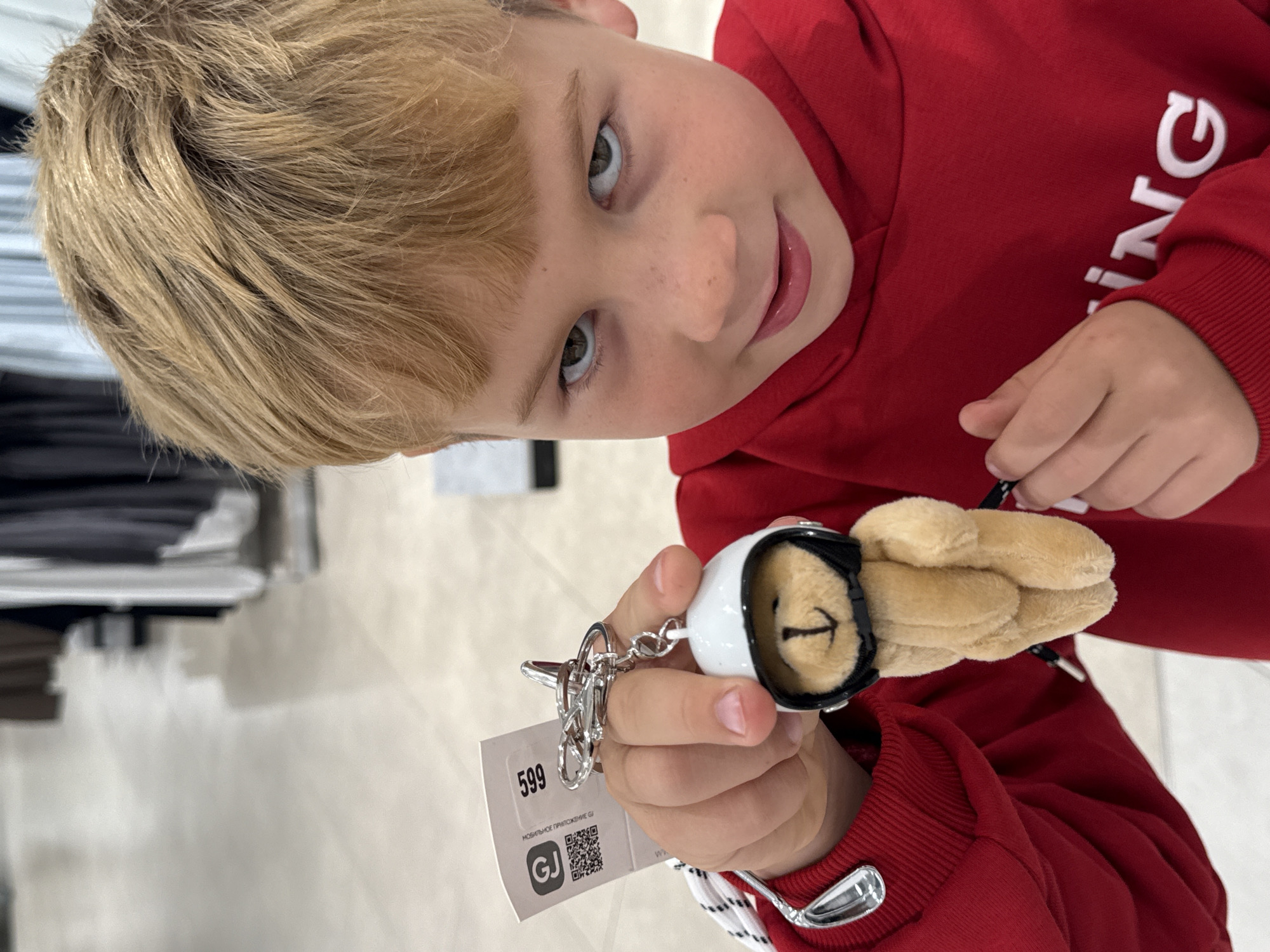 Family shopping trip captured at Yekaterinburg retail stores