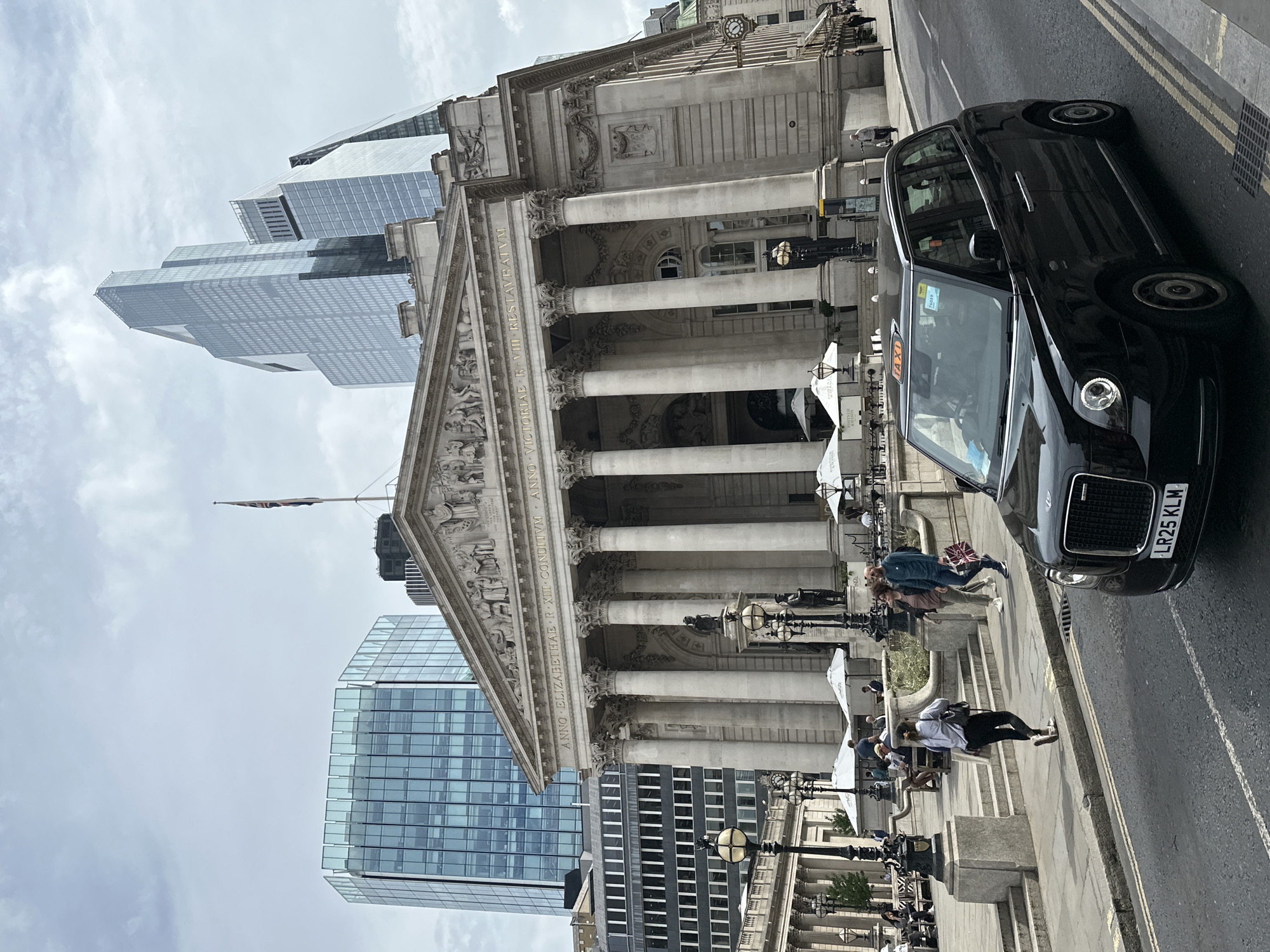 Morning street life documented in London's financial district