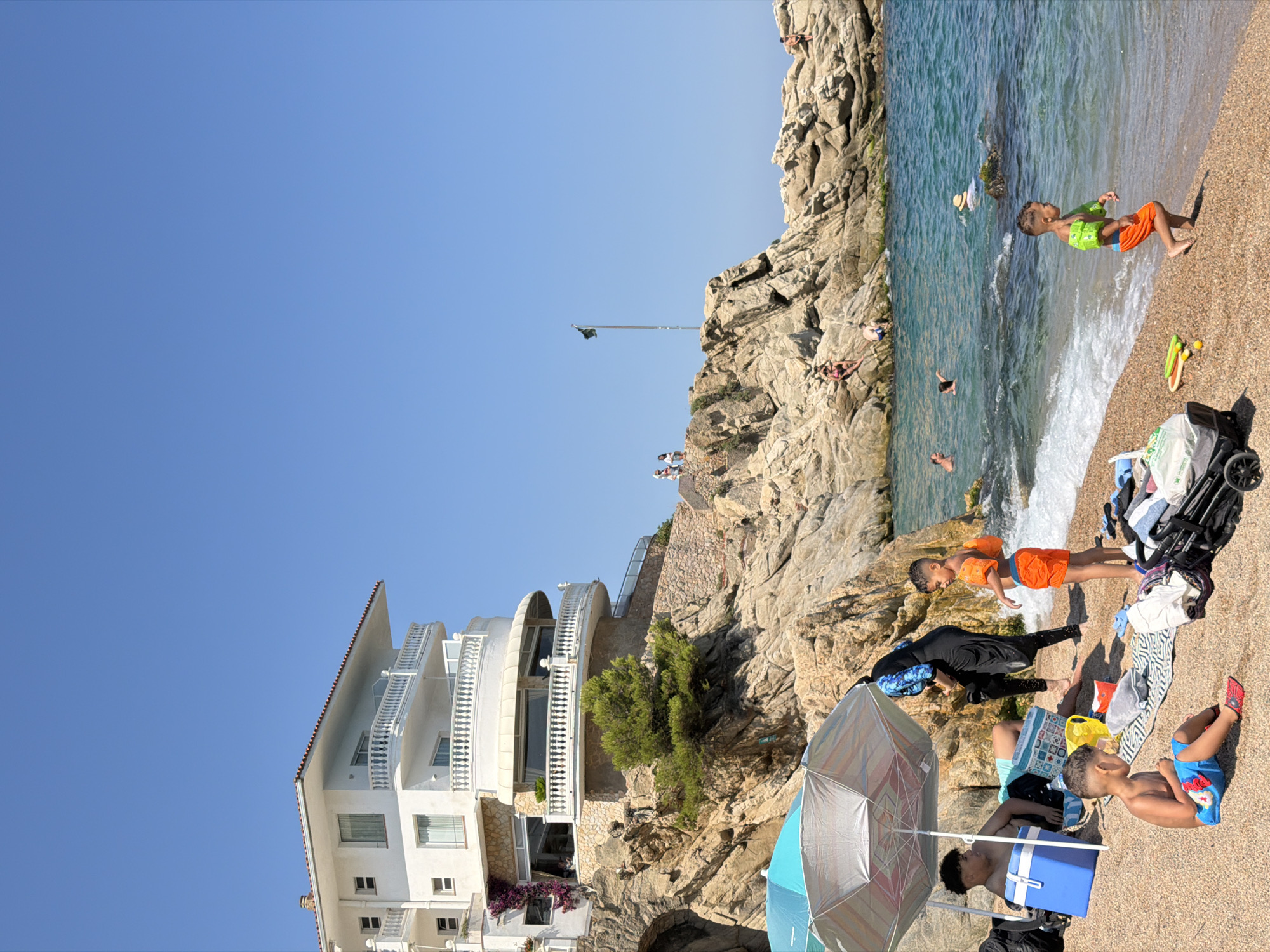 Lazy summer afternoon on the Costa Brava at Platja d'Aro
