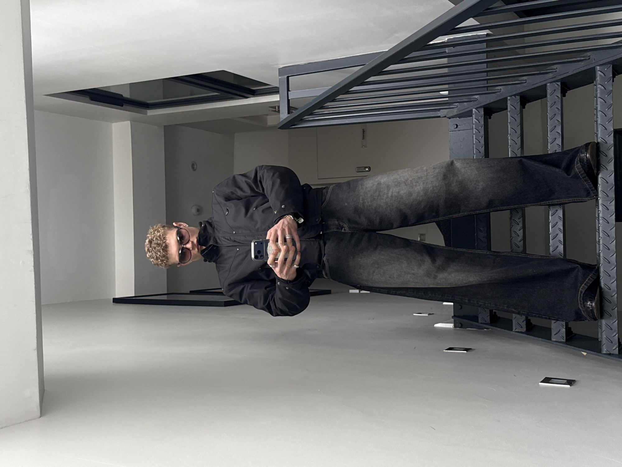 Two people spotted in modern London interior space