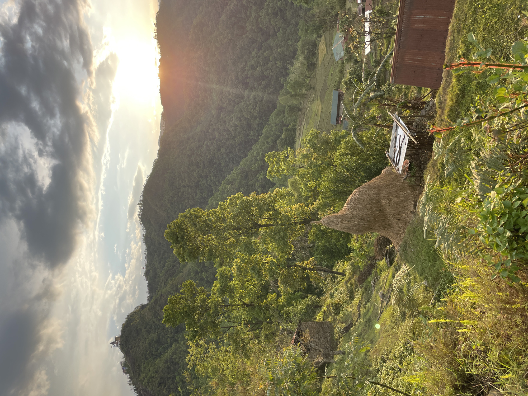 Morning landscapes documented in Pokhara, Nepal