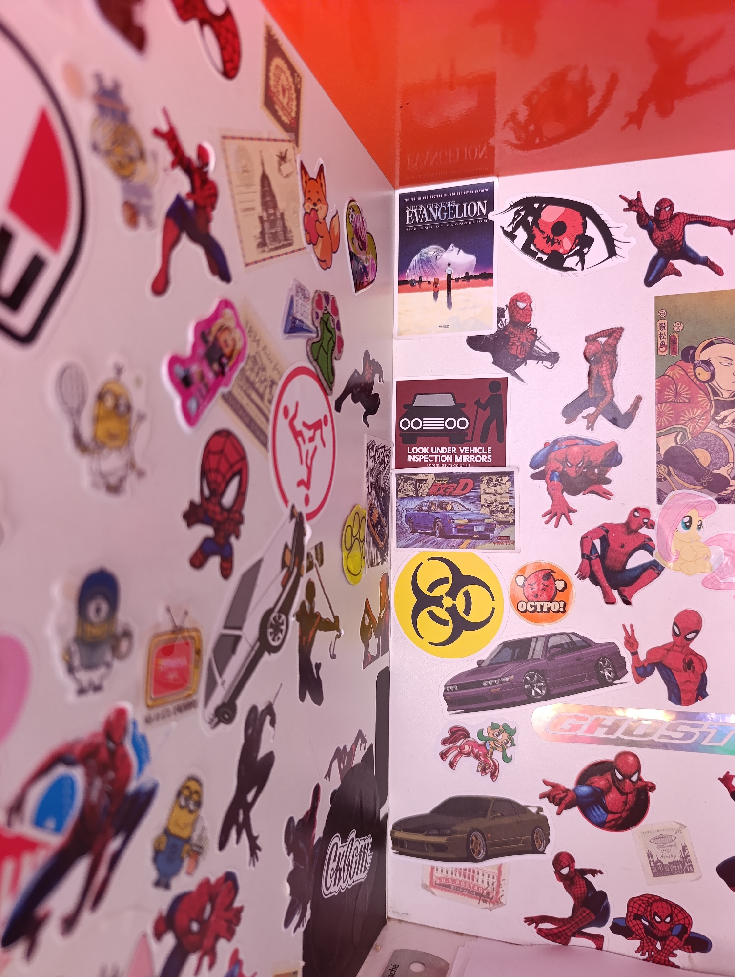 Krasnoyarsk resident documents sticker art and apartment views