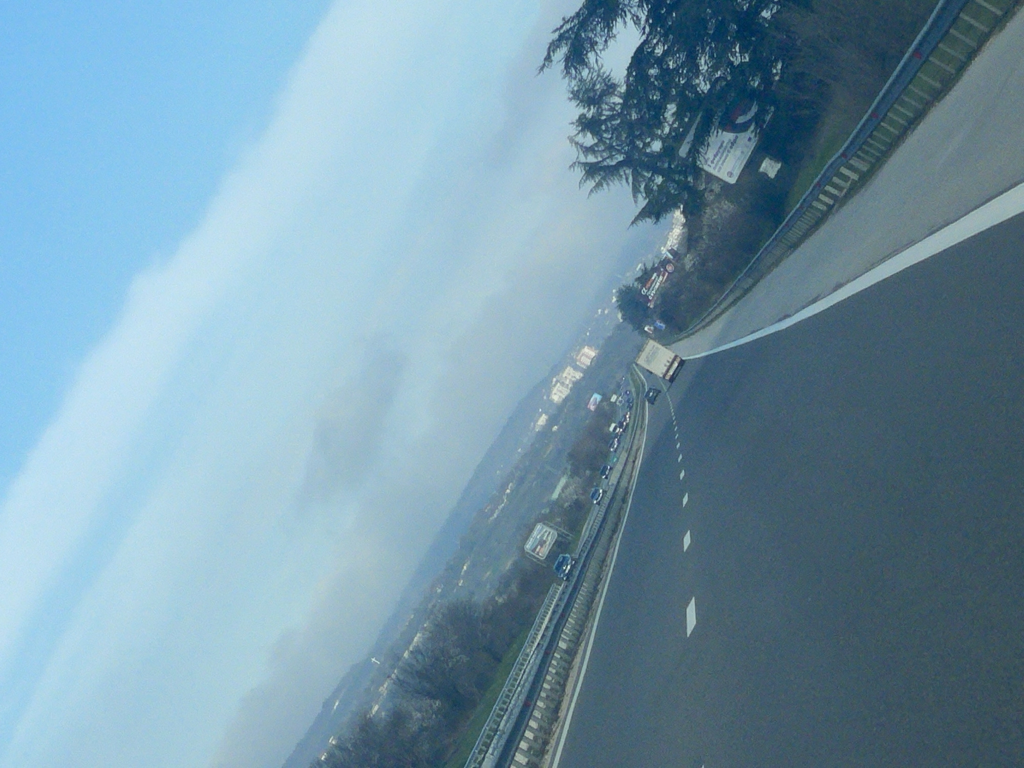 Highway traffic observed near Ignatievo, Bulgaria