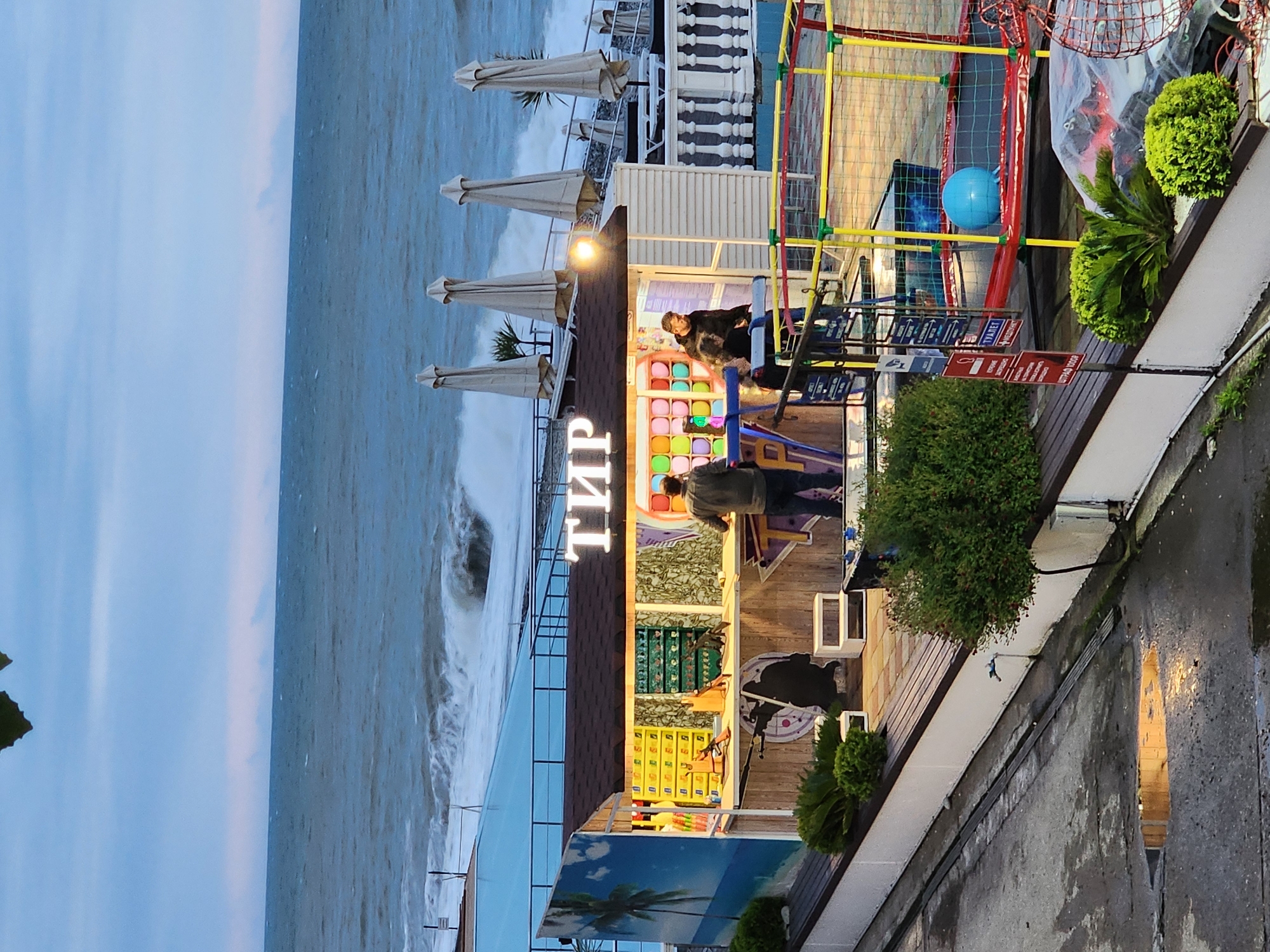 Overcast afternoon captured along Sochi's Black Sea beaches