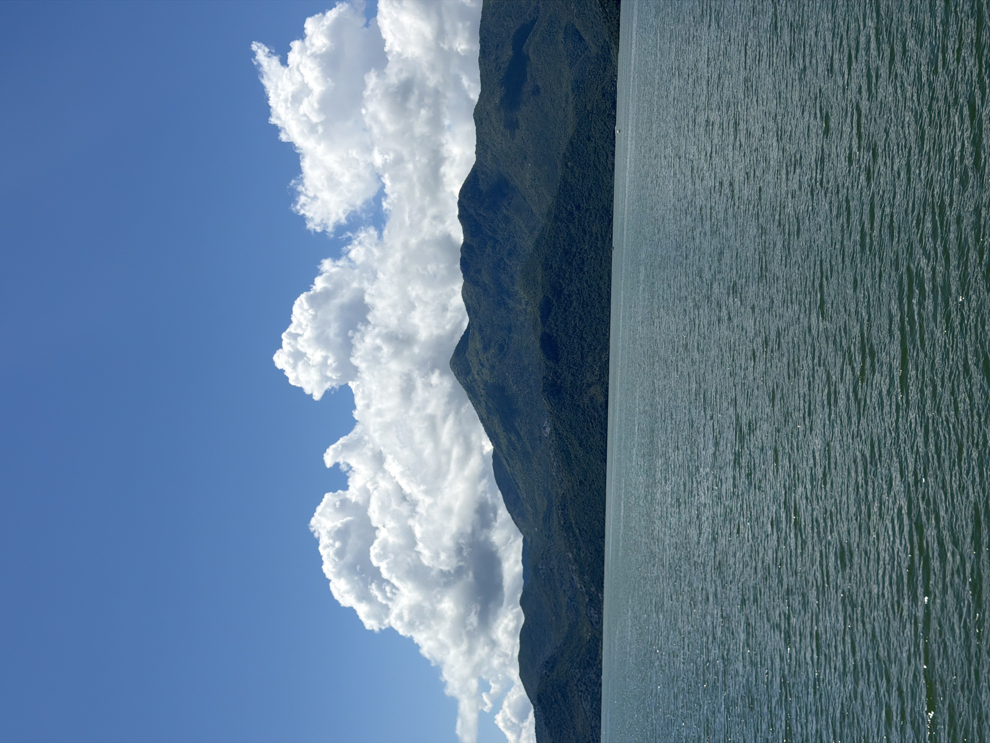 Scenic mountain lake views documented from Montenegro bridge viewpoint