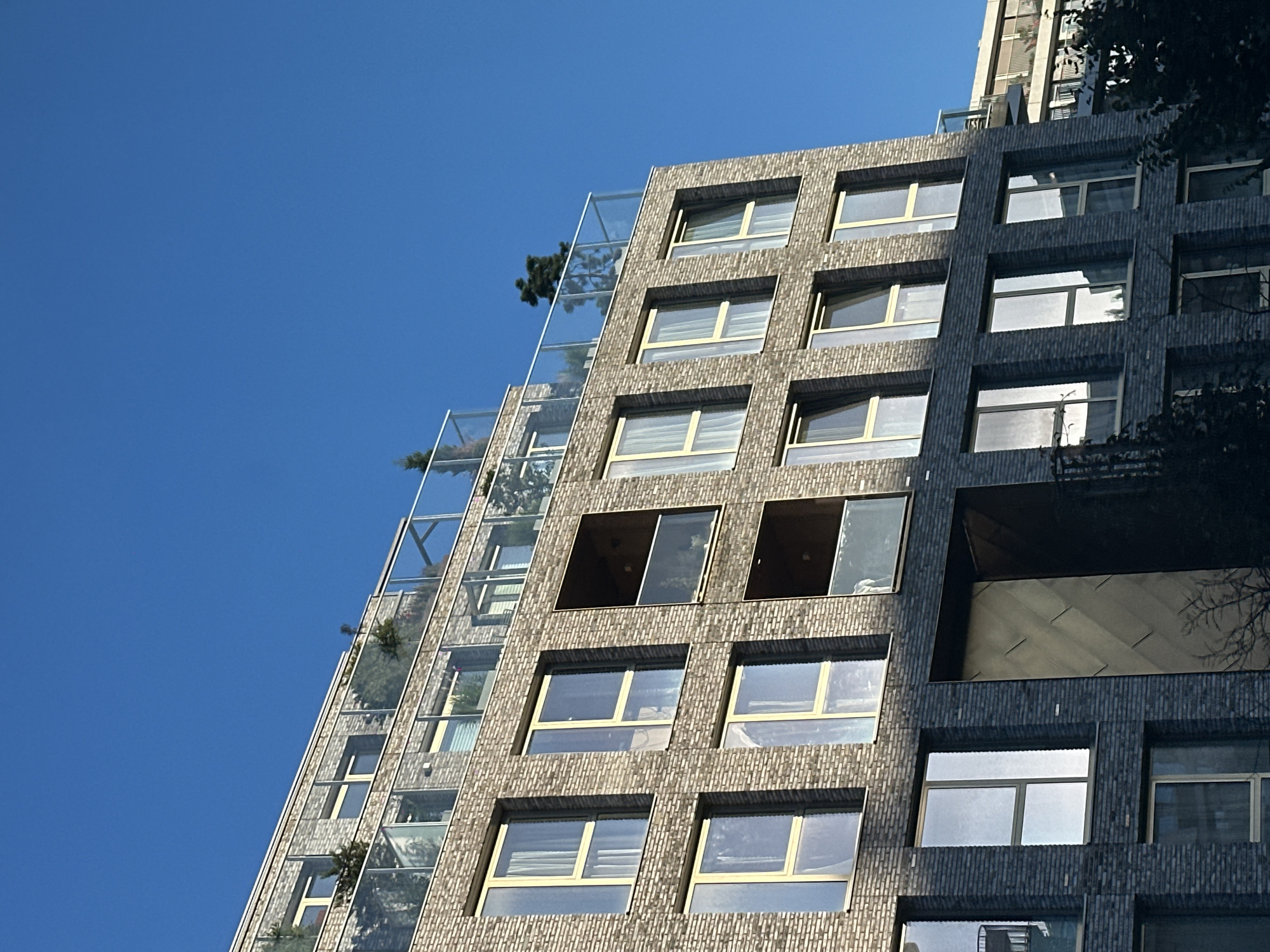 Exploring Amsterdam's modern residential architecture on a sunny afternoon