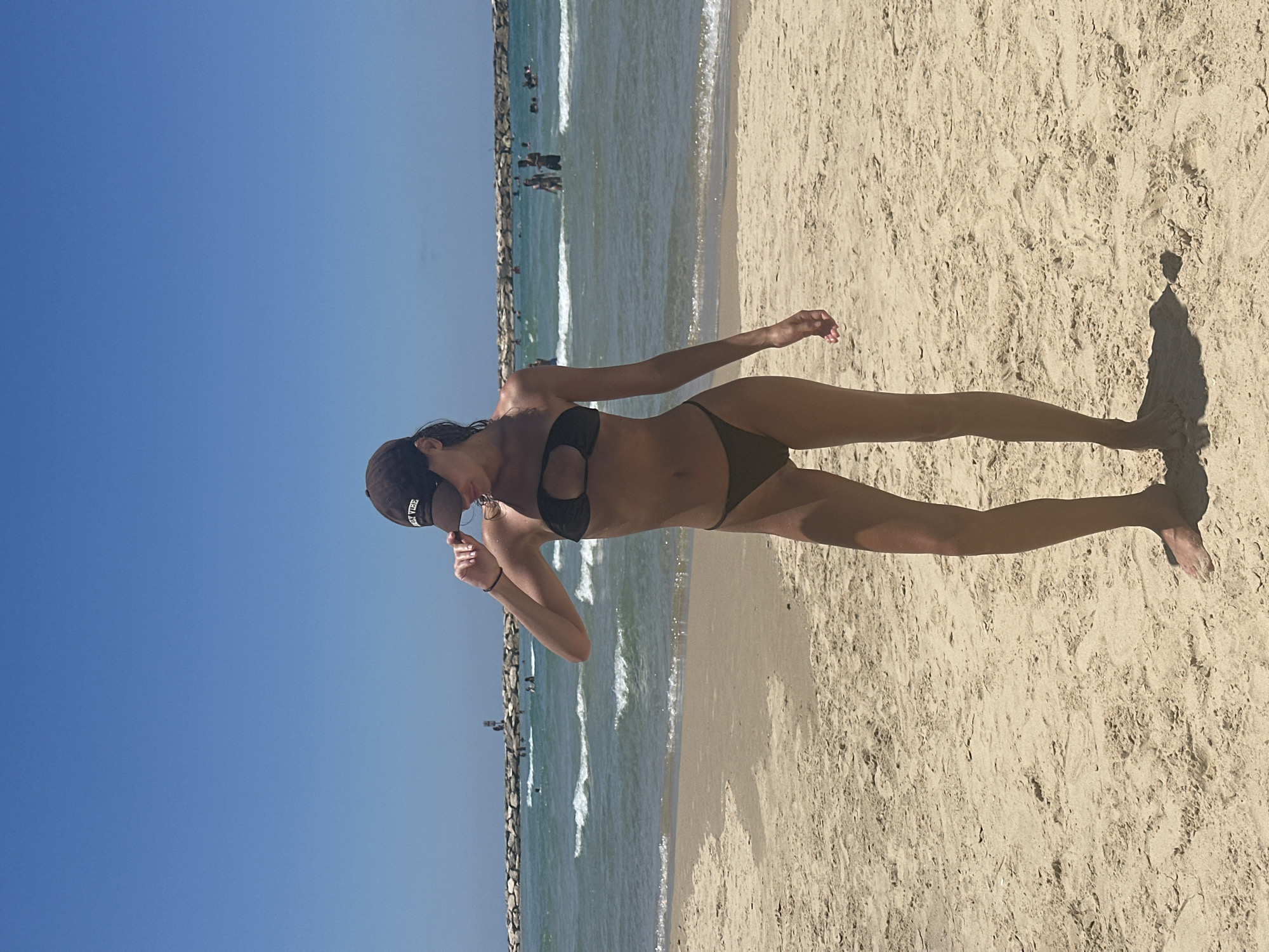 Morning beach session on the Tel Aviv shore