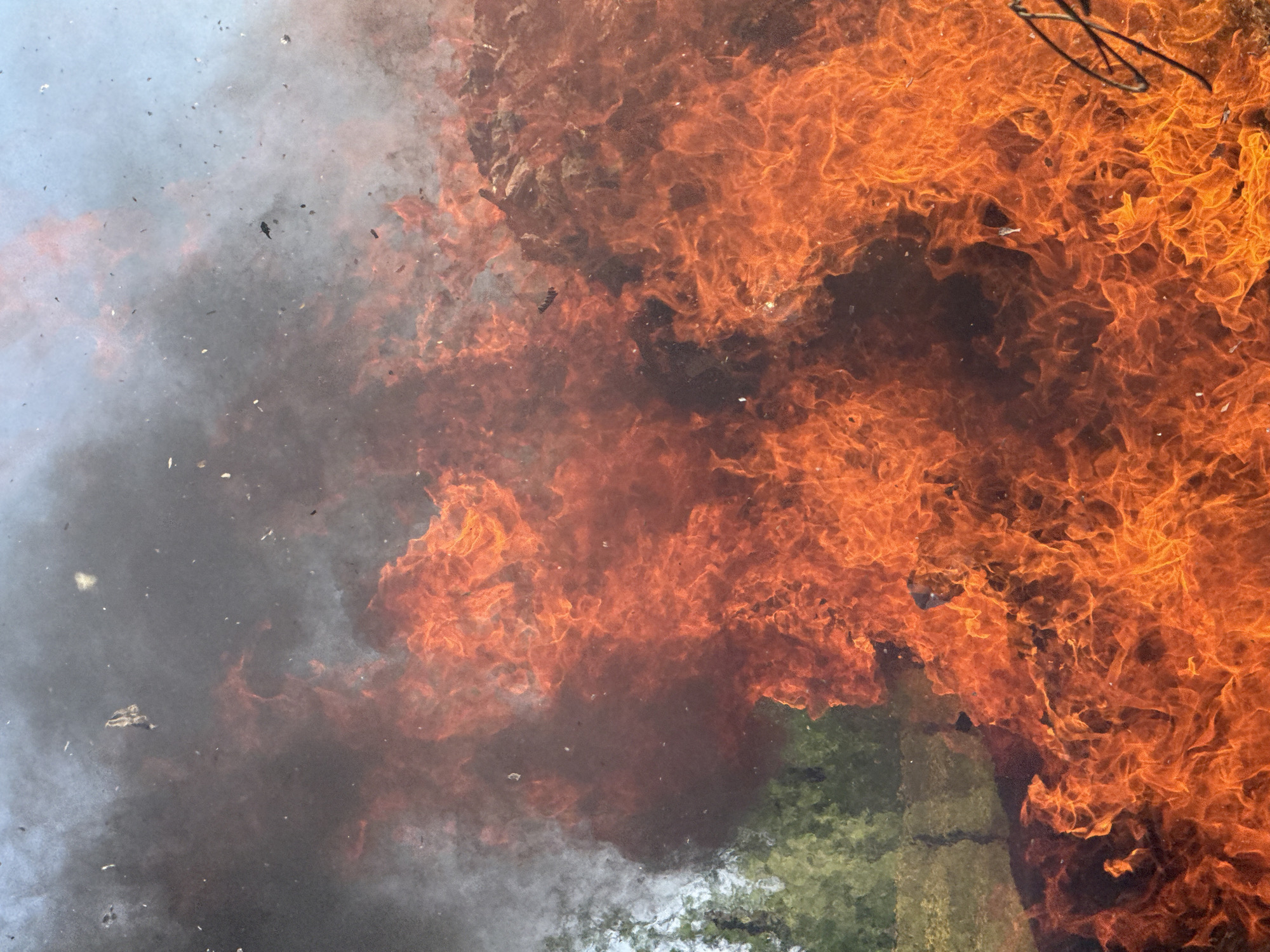Uncontrolled wildfire burns through remote Siberian landscape