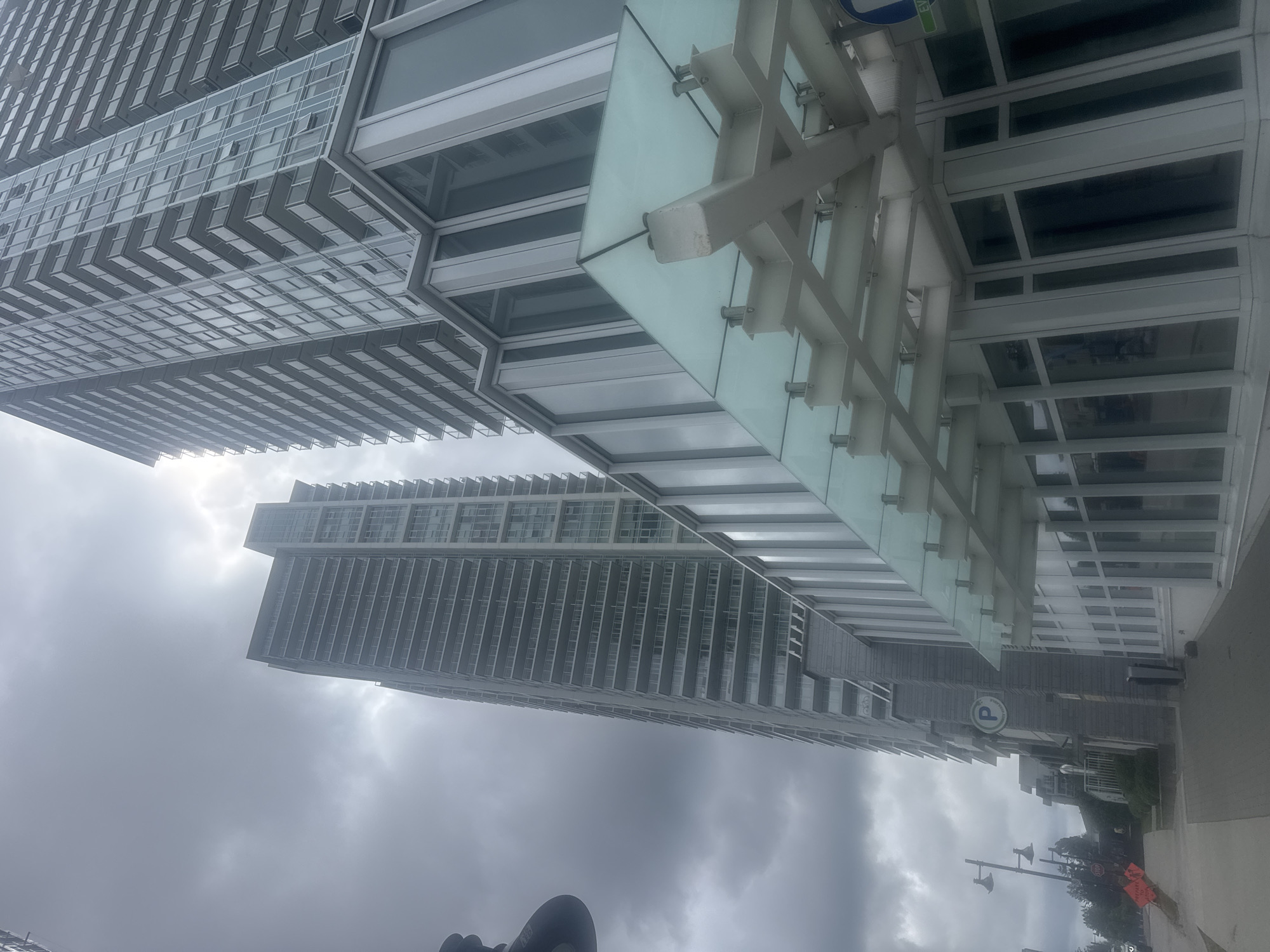 Coquitlam high-rise development, completed towers and active construction