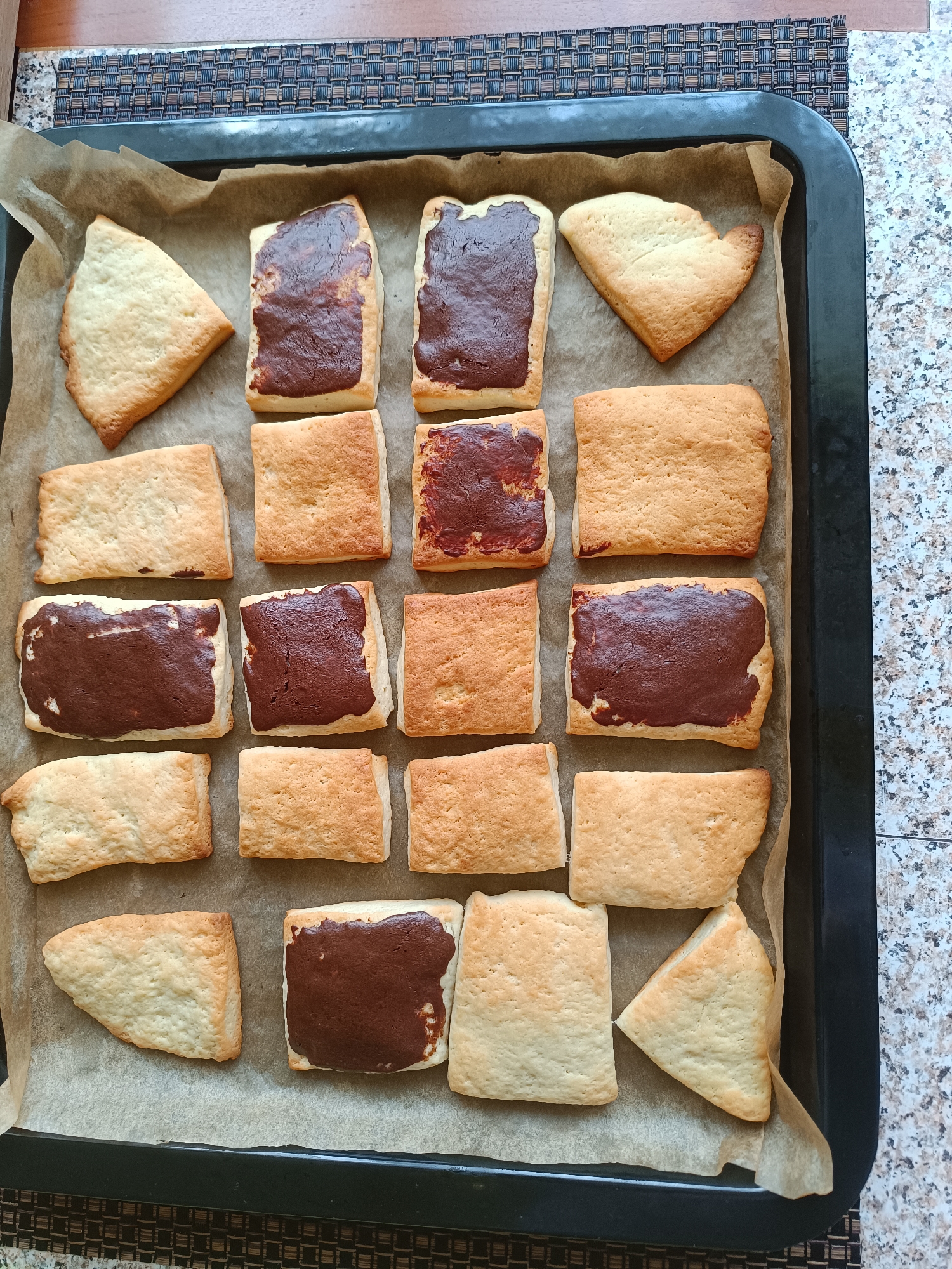 Morning baking session documented in Tebras, Latvia kitchen
