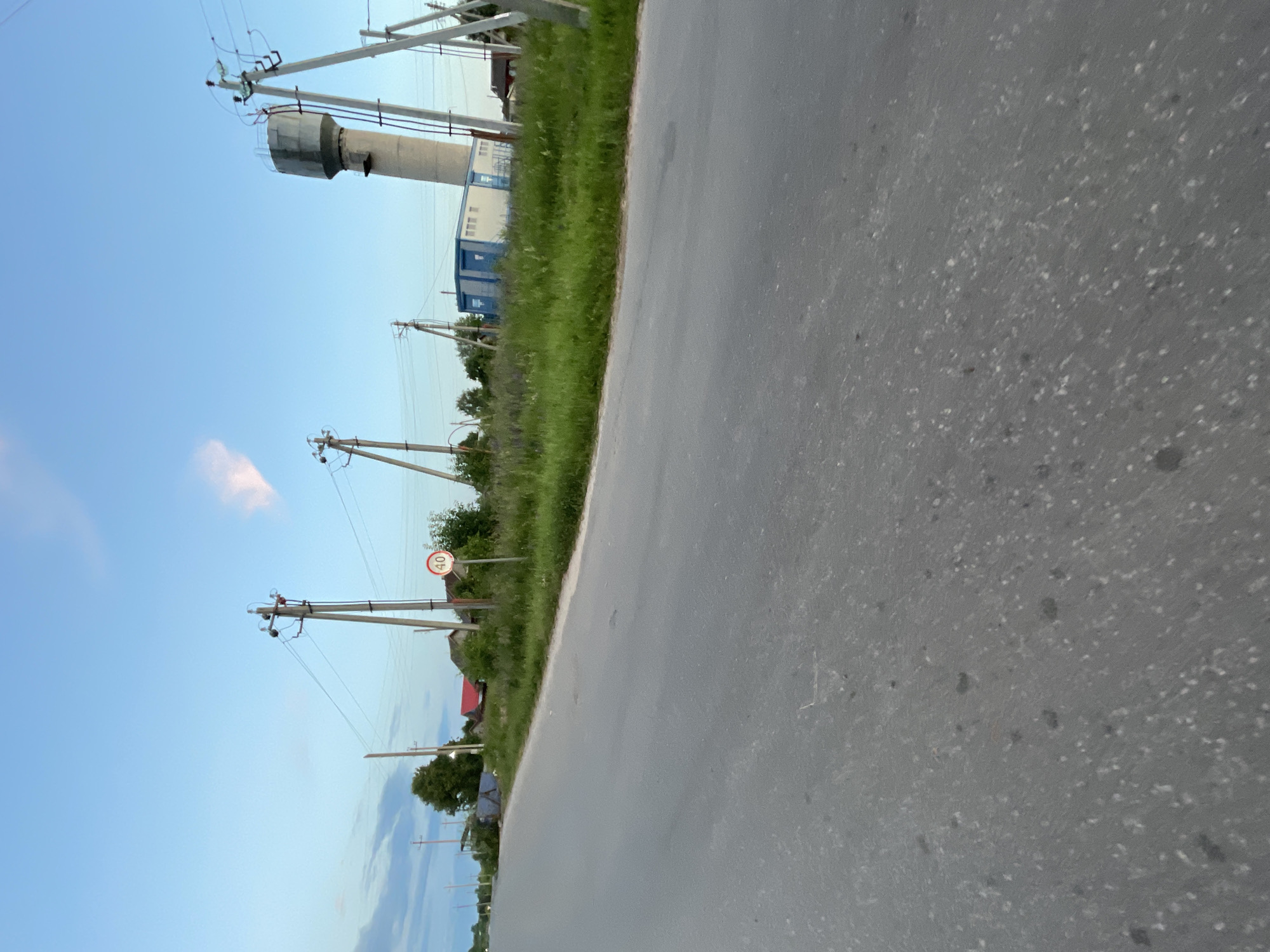 Evening stroll through the quiet roads of Krasnye Baki, Russia