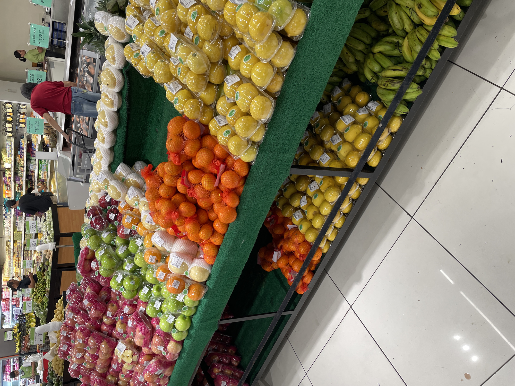 Inside a Davao City supermarket on a Friday morning