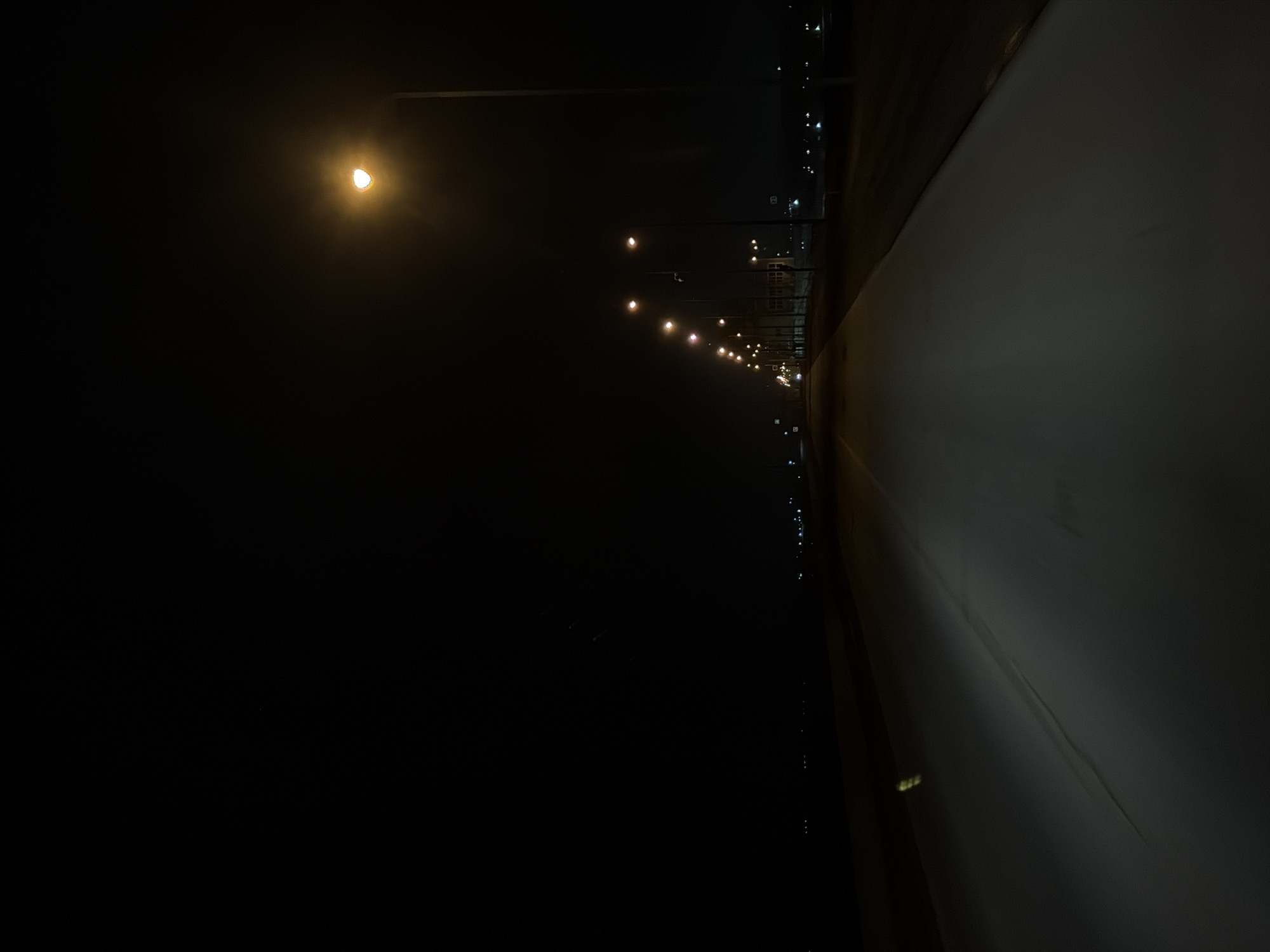 Nighttime street scene documented in Chaikovsky, Russia
