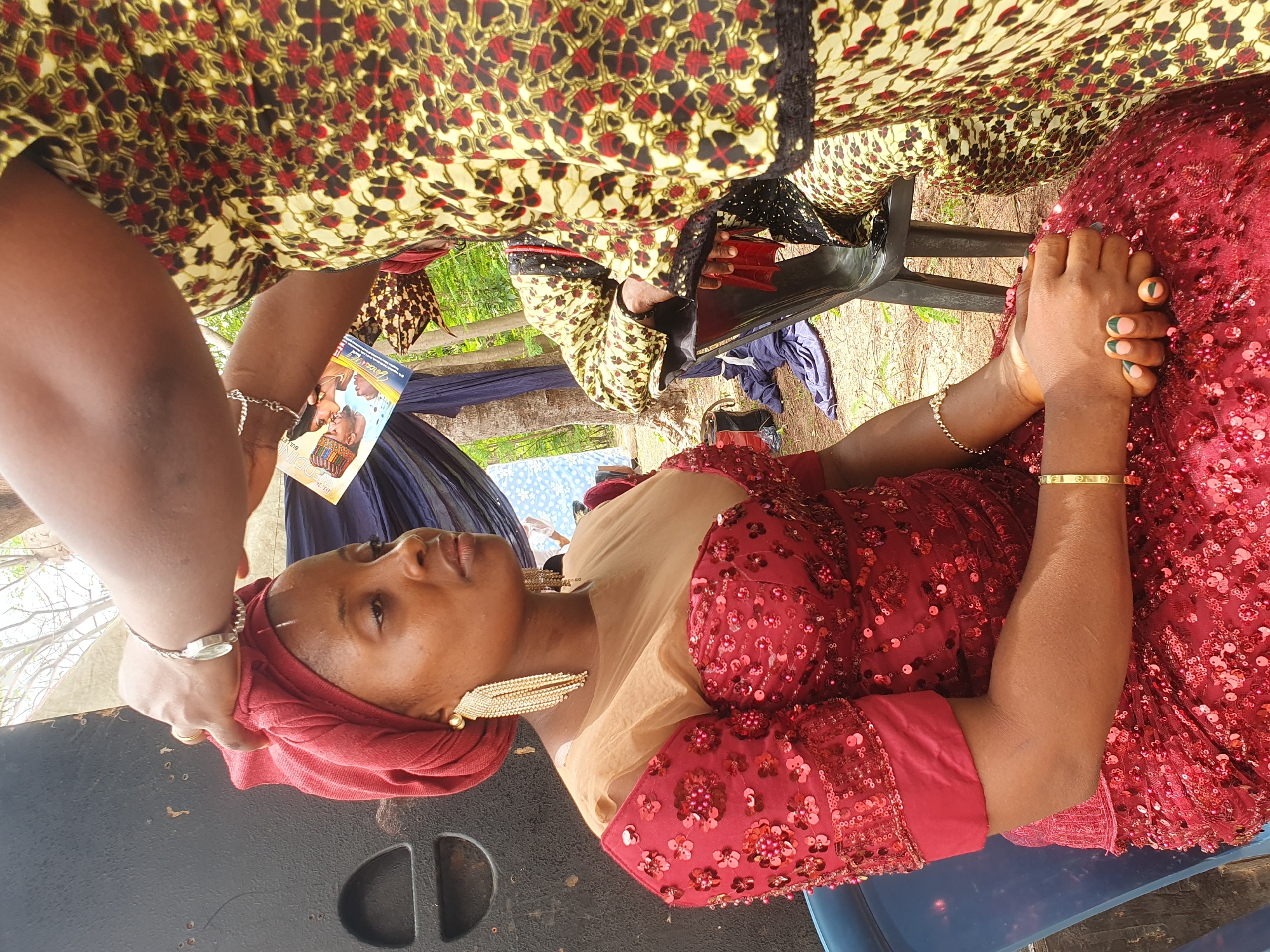 Traditional wedding ceremony held outdoors in Lafia, Nigeria