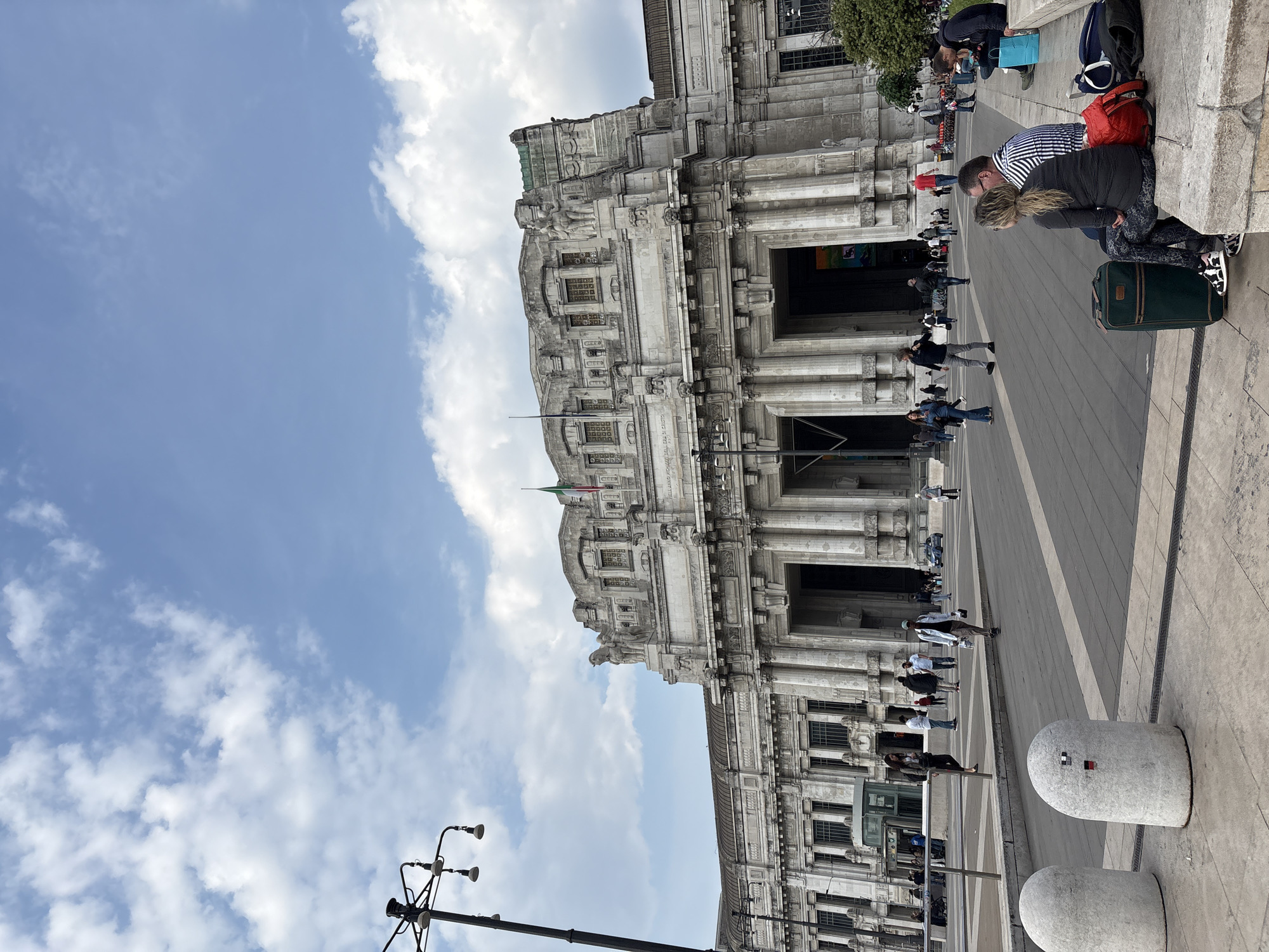 Milan Central Station architectural scene documented by witness
