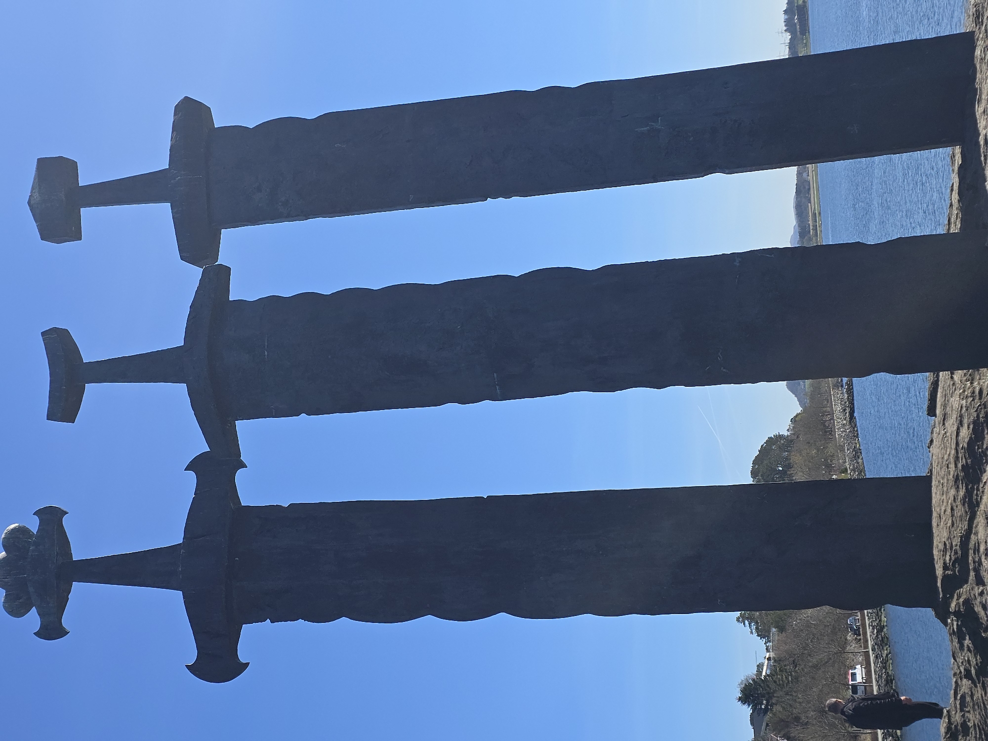 Historic Viking swords monument documented in Stavanger, Norway