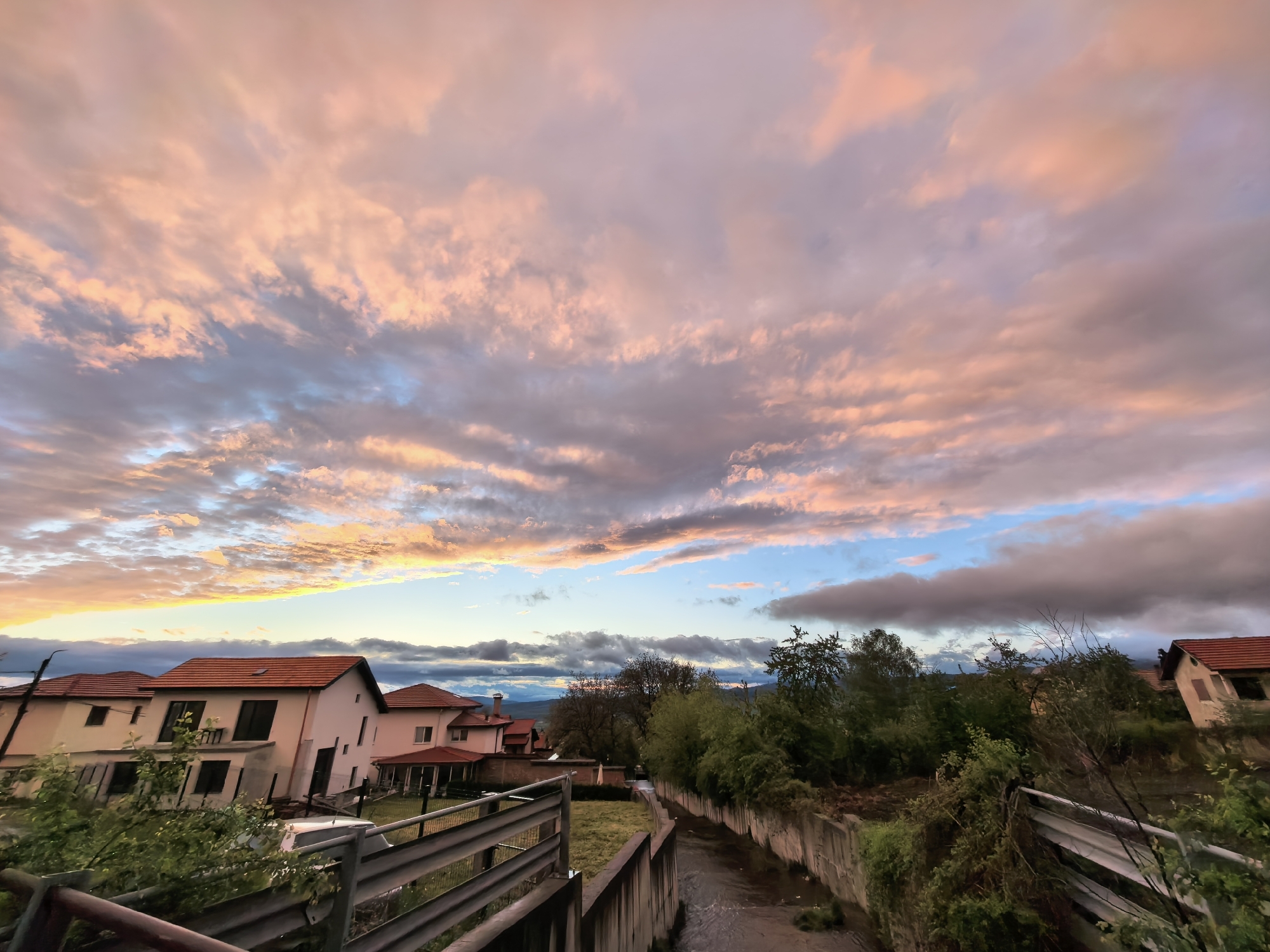 Golden hour scenes and flowing waters in Bulgarian mountain town