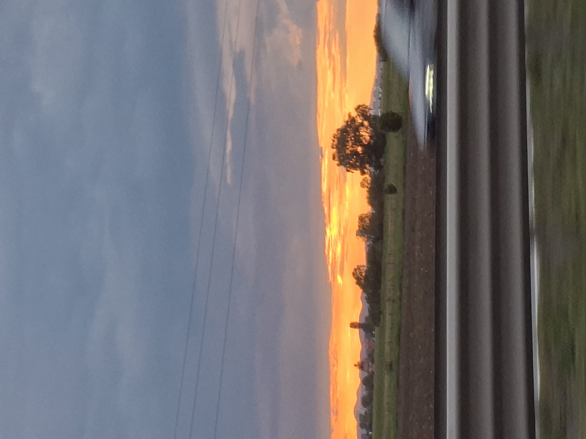 Dramatic sunset captured in rural Kazichene, Bulgaria