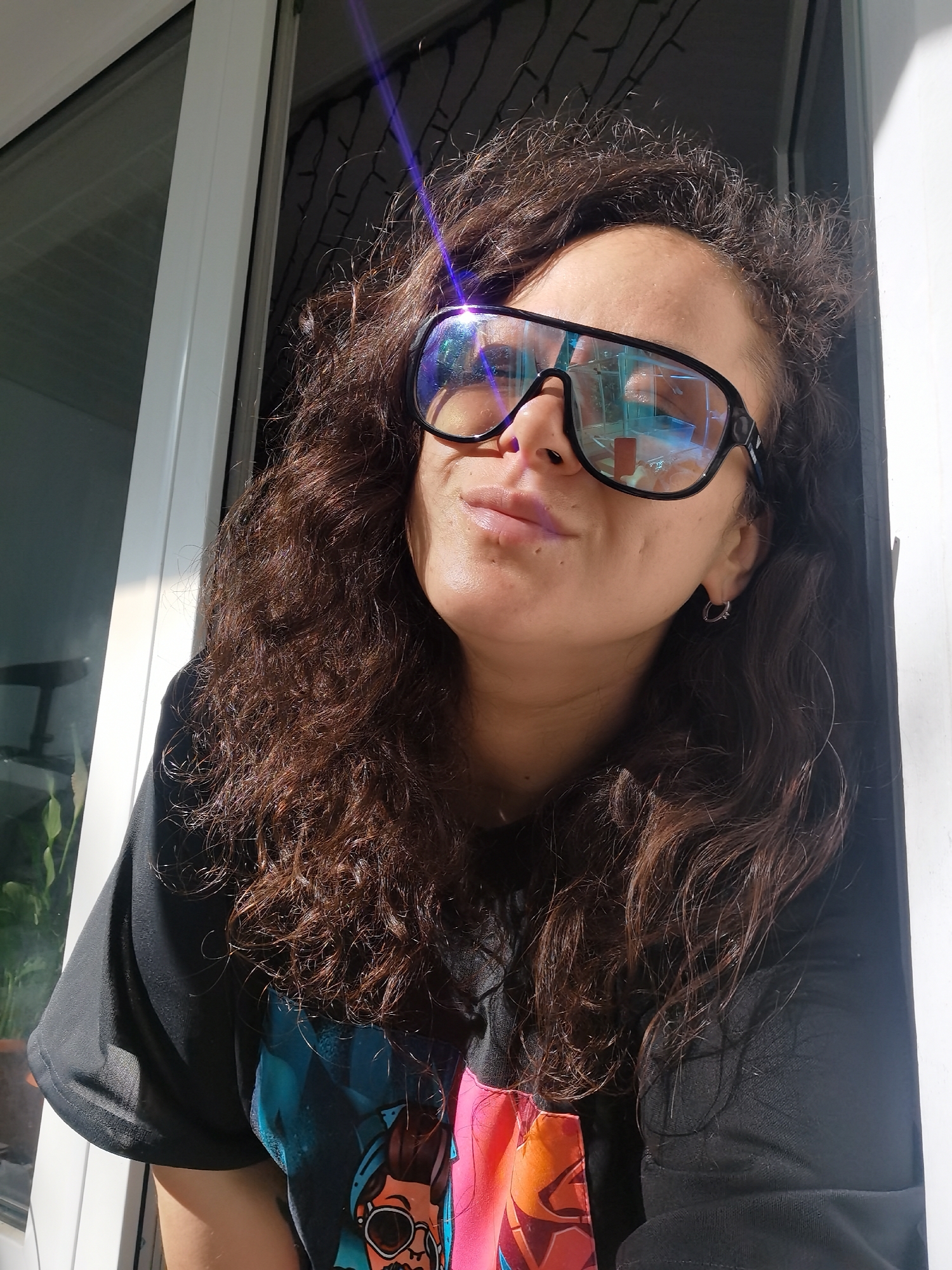 Early morning selfie session captured in Chaikovsky, Russia apartments