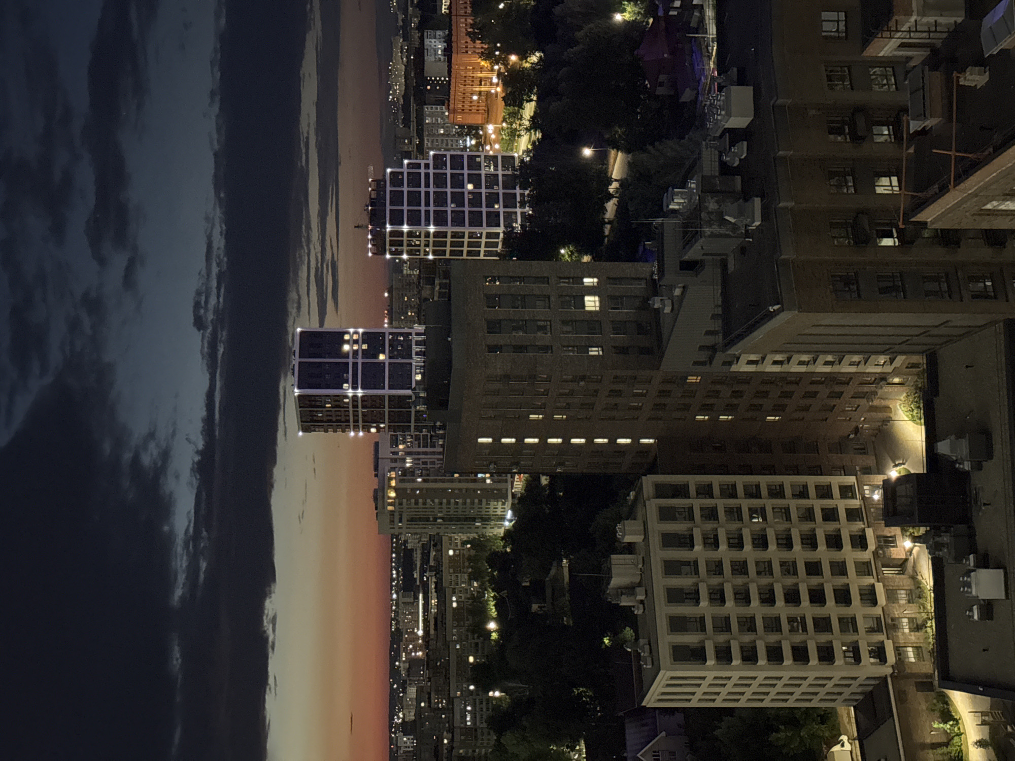 Nighttime construction and city views documented in Izhevsk, Russia