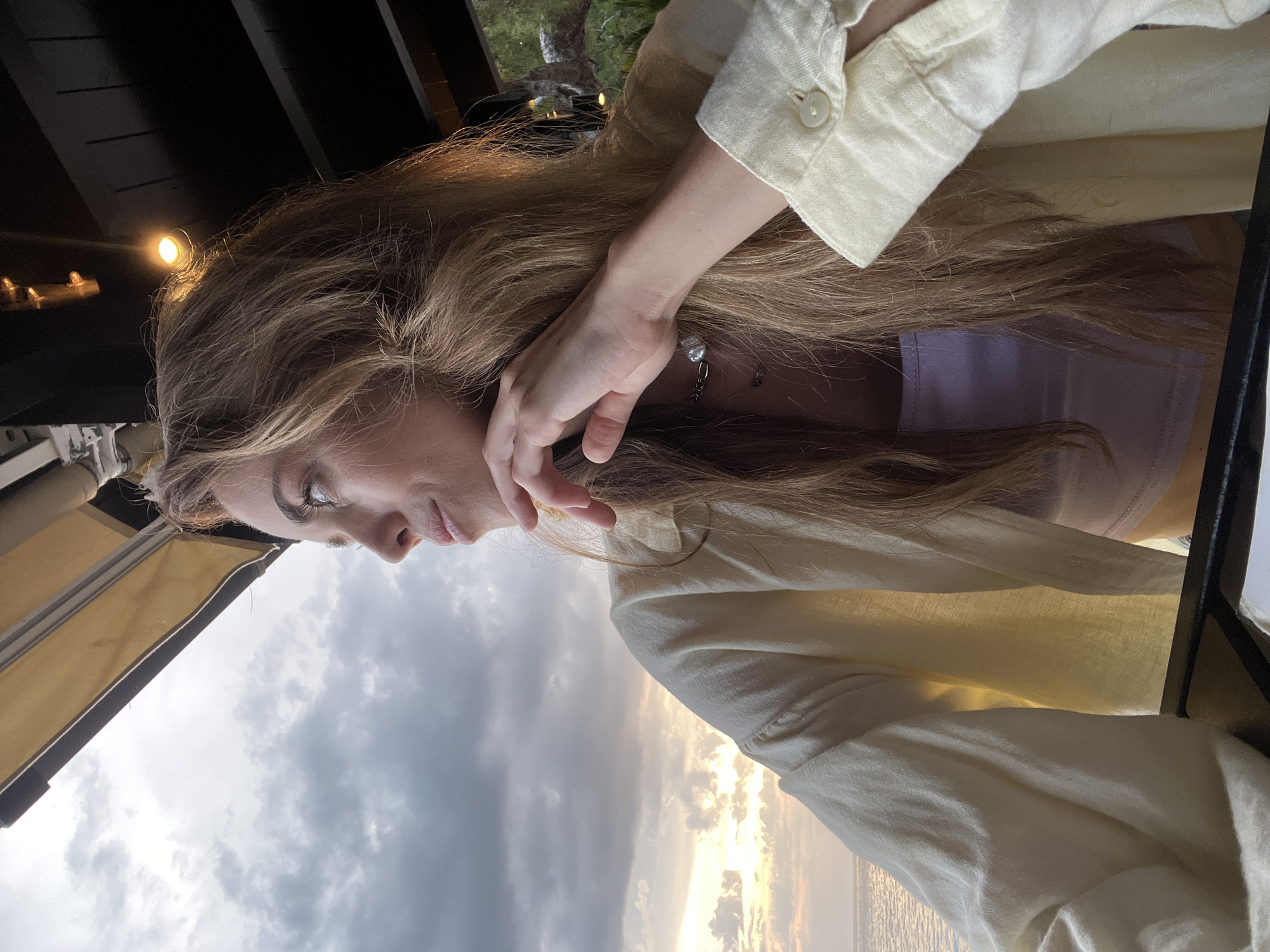 Sunset documented at Bar Montenegro beach with casual observer