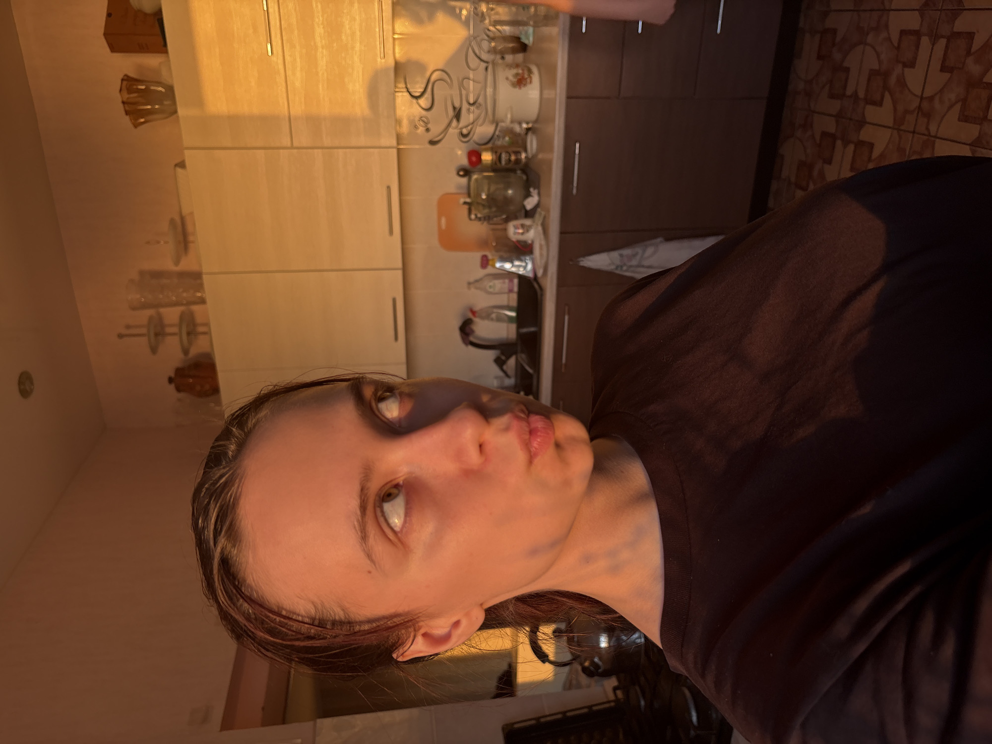 Evening routine captured in Прикамский: selfies, dinner, sunset views