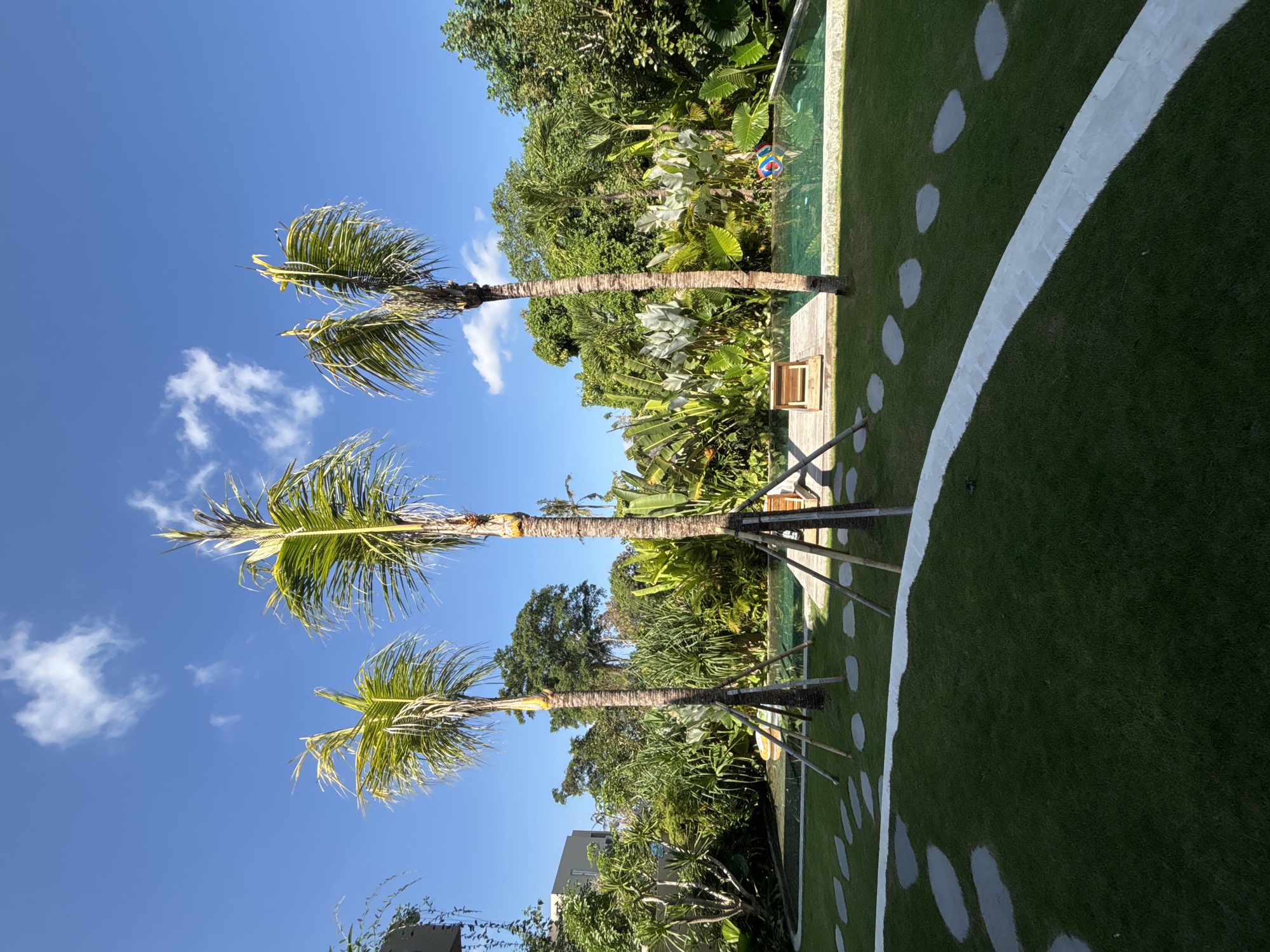 Inside and out at a tropical villa in Mengwi, Bali