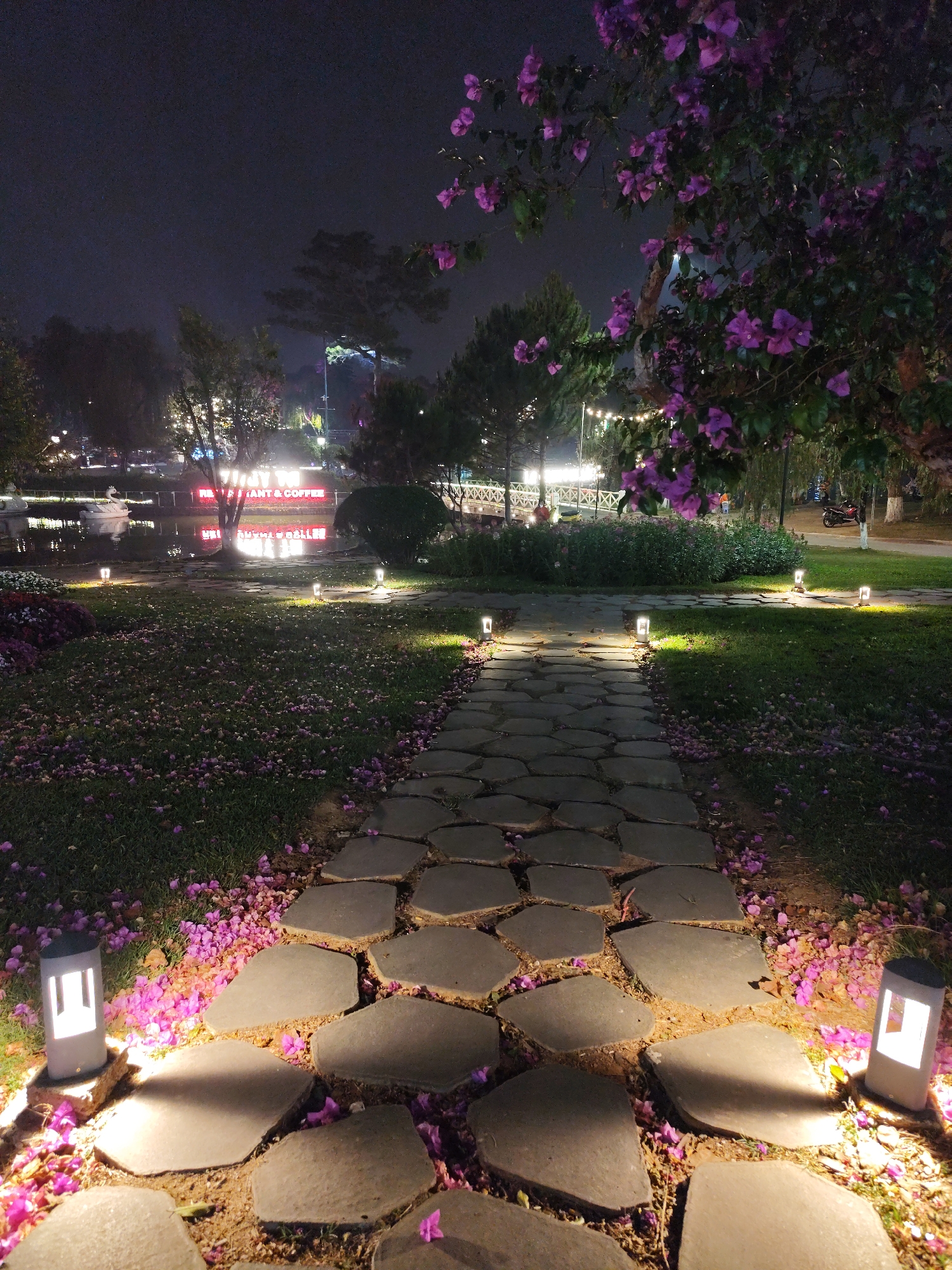 Morning activities around Xuan Huong Lake and temples in Da Lat