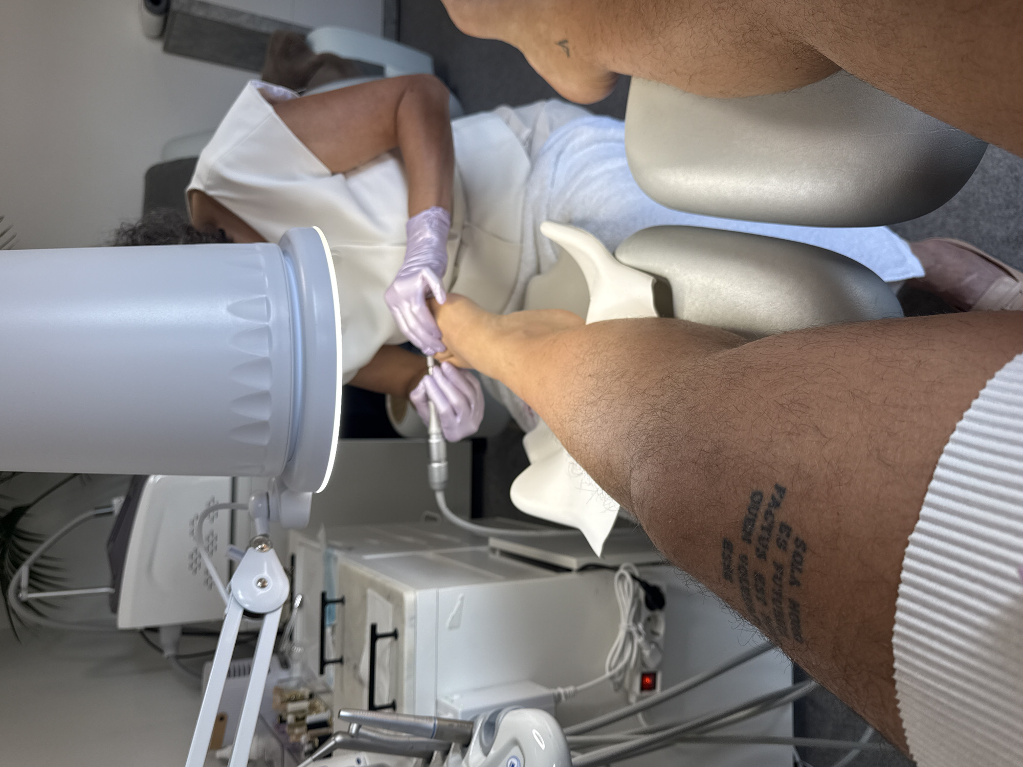 Morning podiatry consultation observed in Differdange, Luxembourg