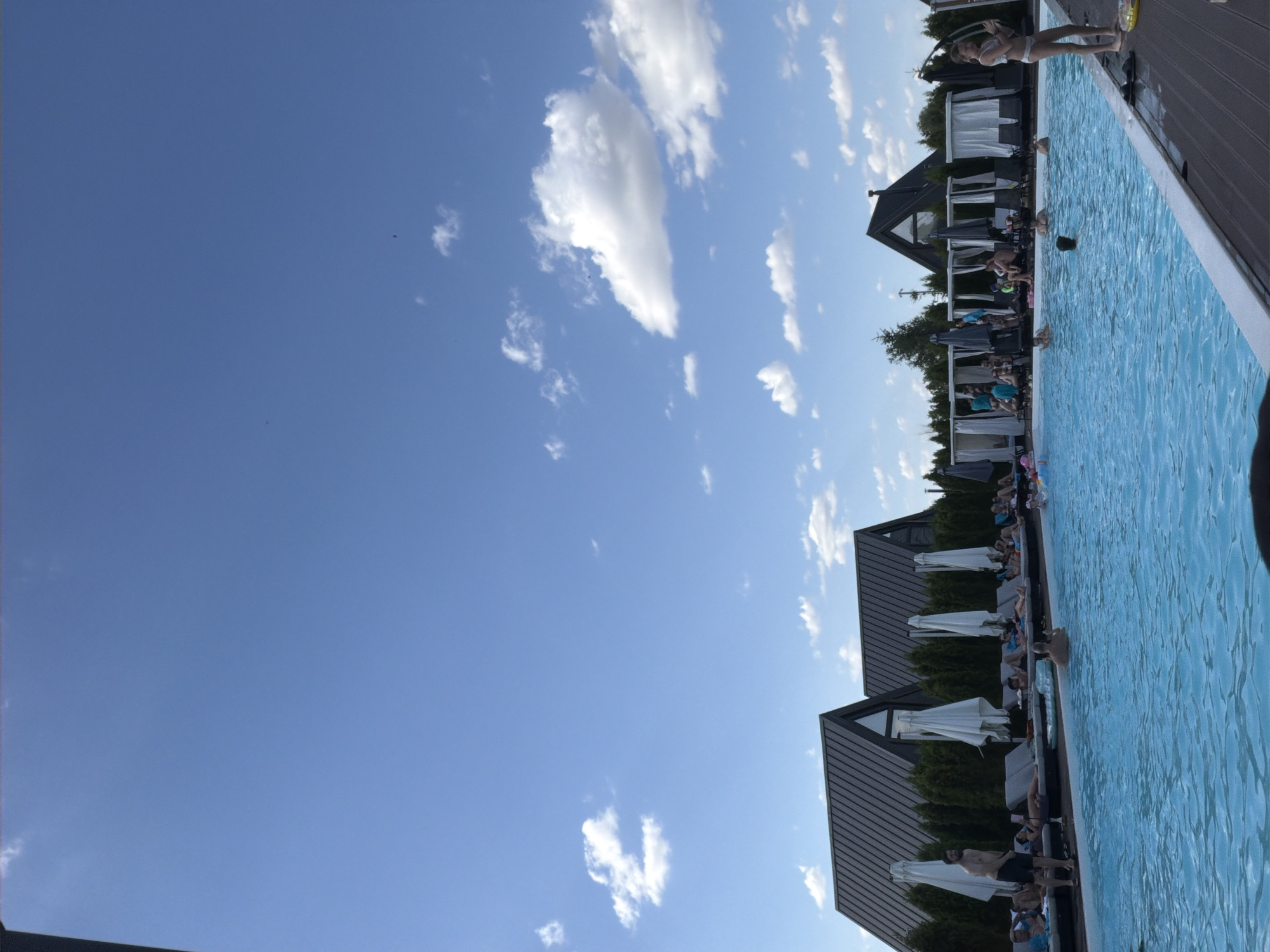 Poolside afternoon at a Slobozhanske resort