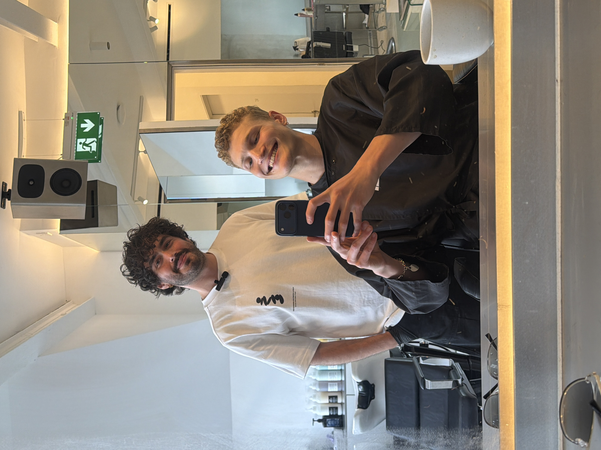 London resident documents salon visit and cafe stop