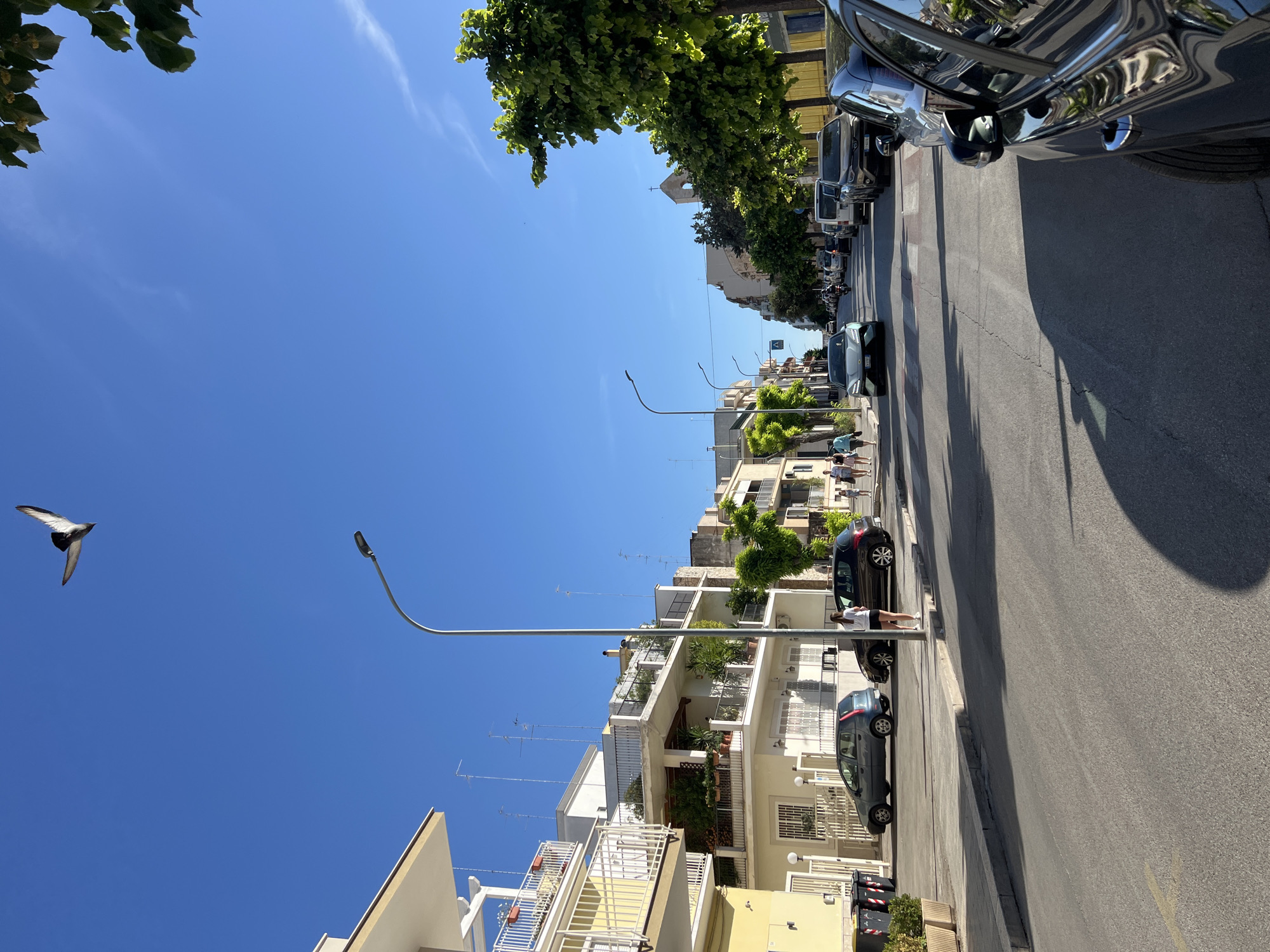 Sunny afternoon documentation tour through Bitonto, Italy streets and landmarks