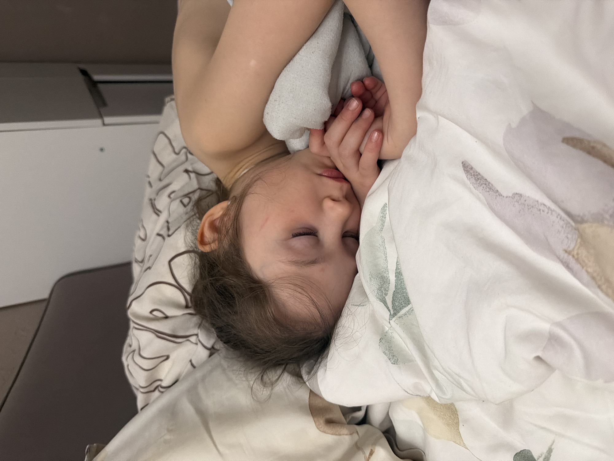 Child photographed sleeping in Perm, Russia home