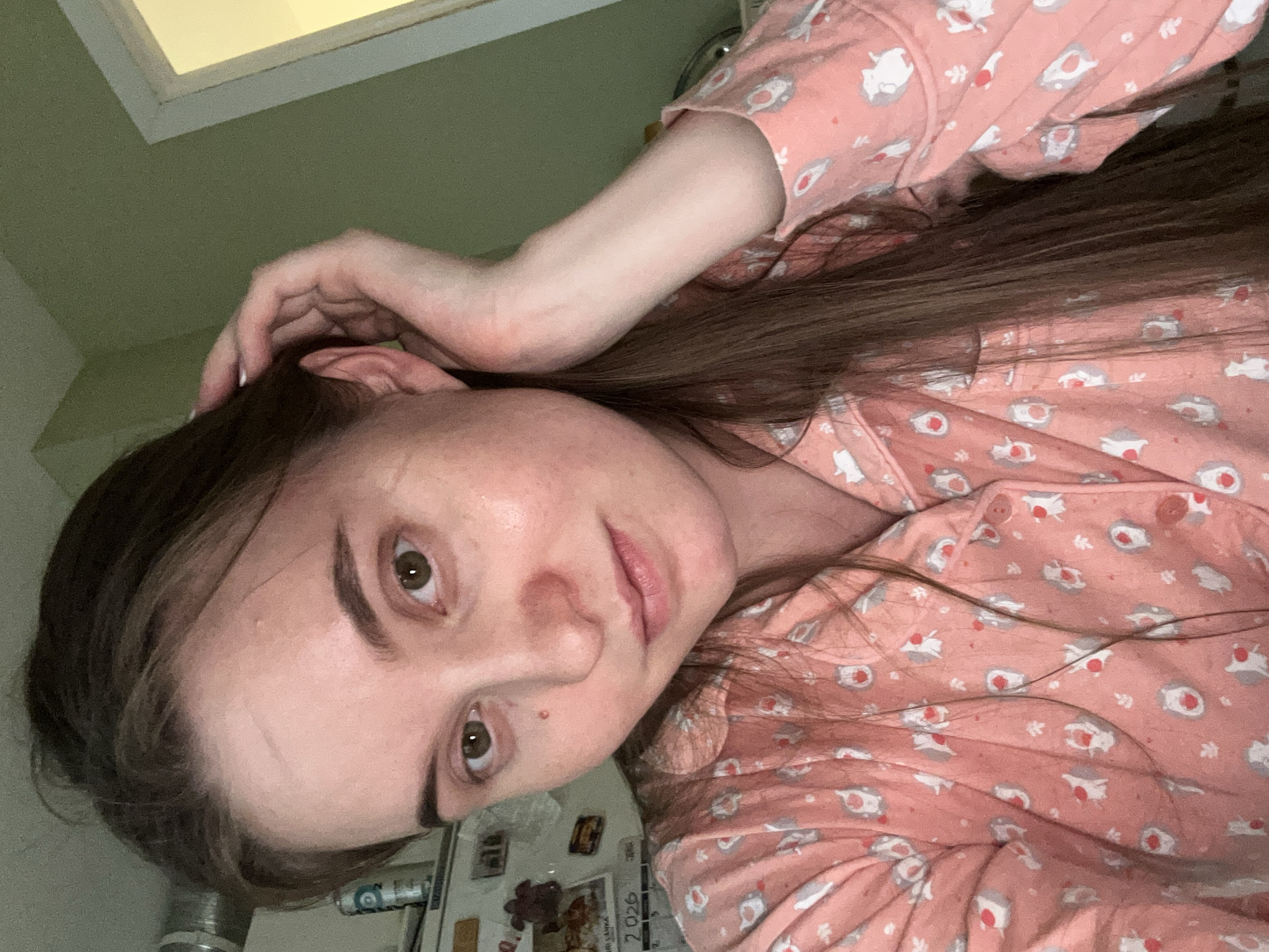 Kitchen selfies in pajamas, Noviy, Russia