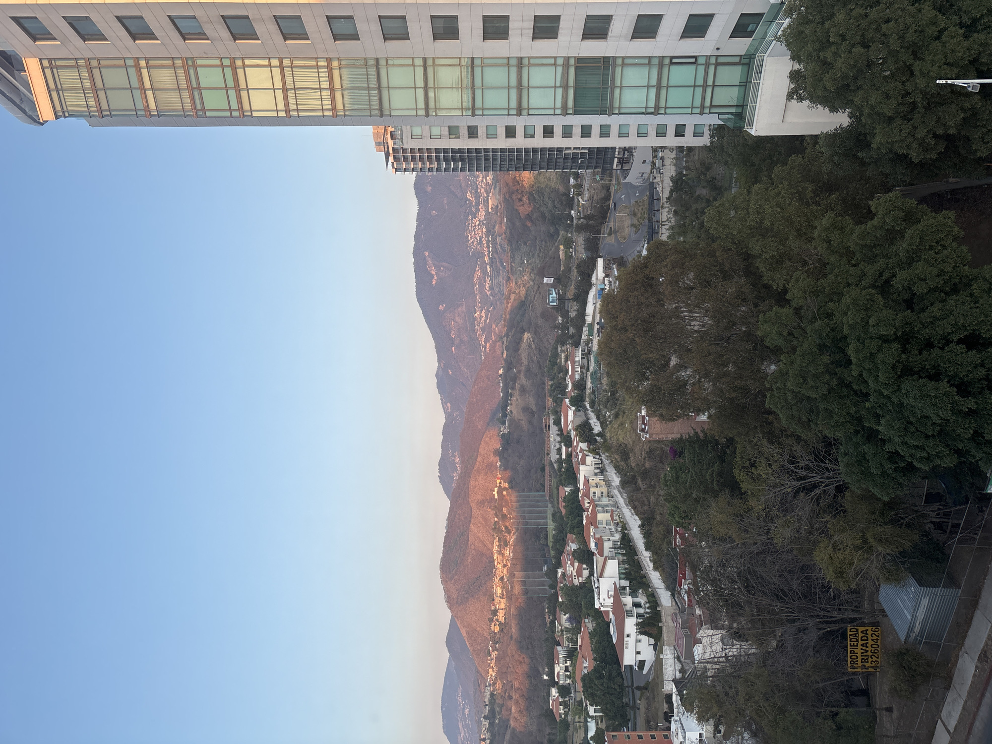 High-rise valley views and taxi decoration captured in Mexico