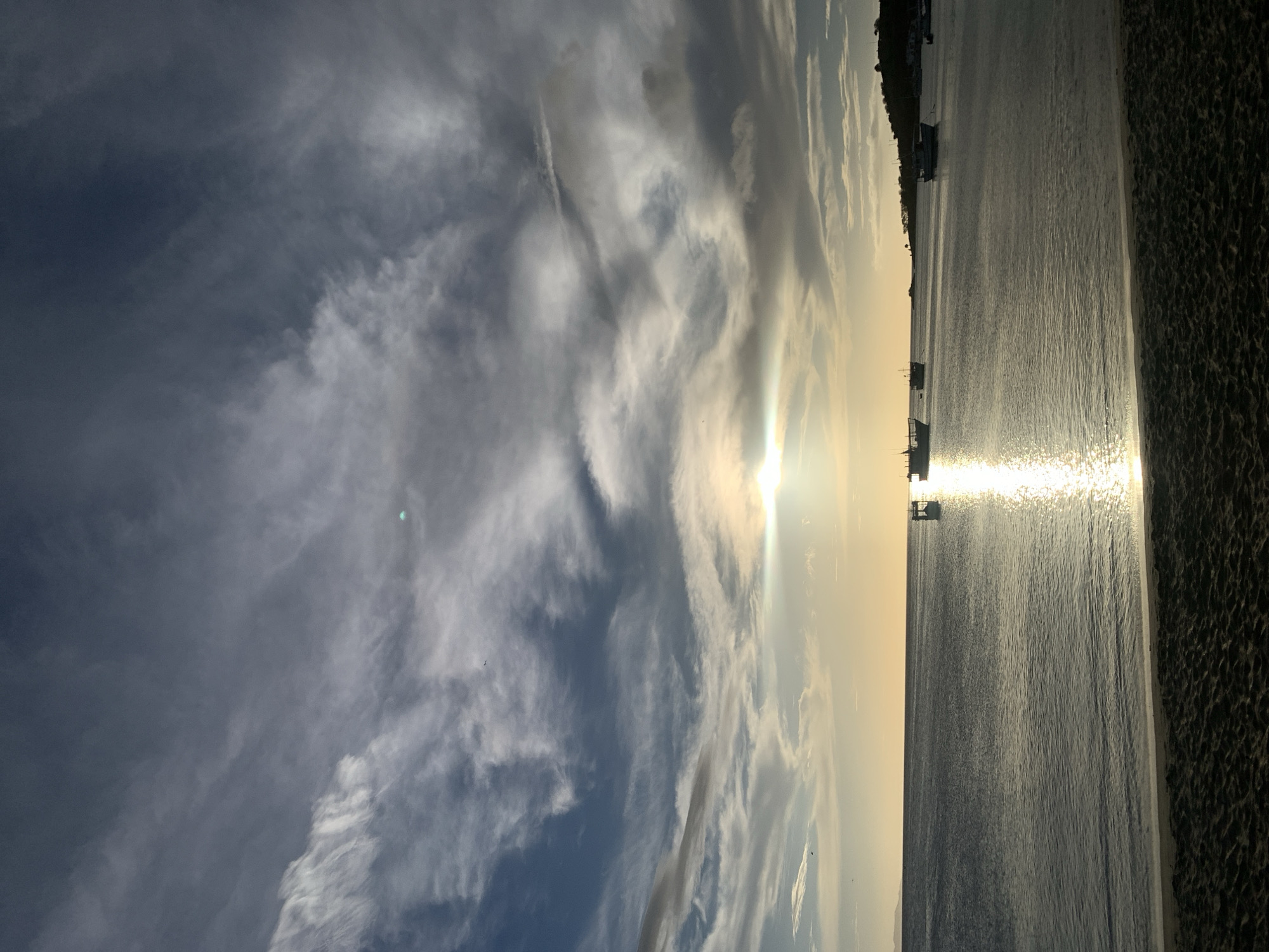 Golden hour at Juan Griego's harbor and beach